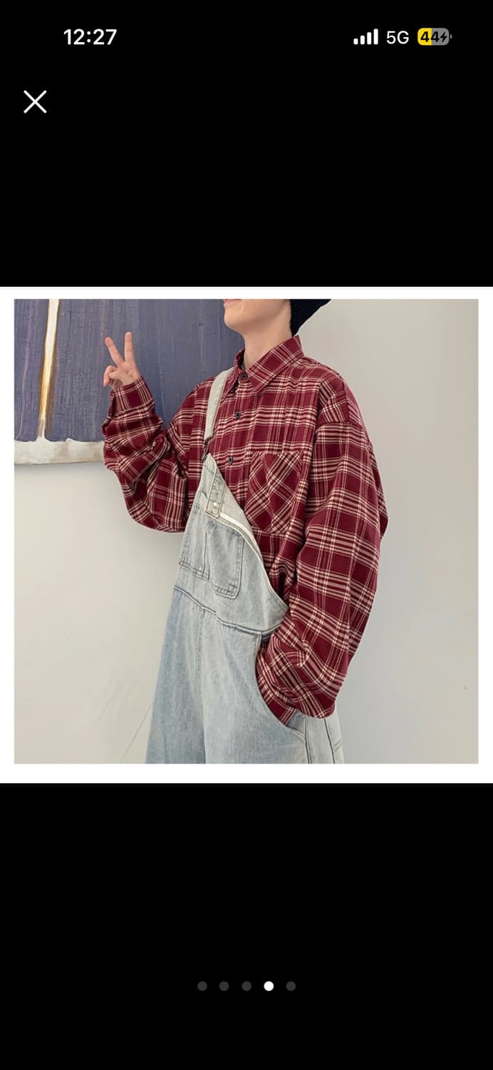 보세 체크셔츠 상품이미지4