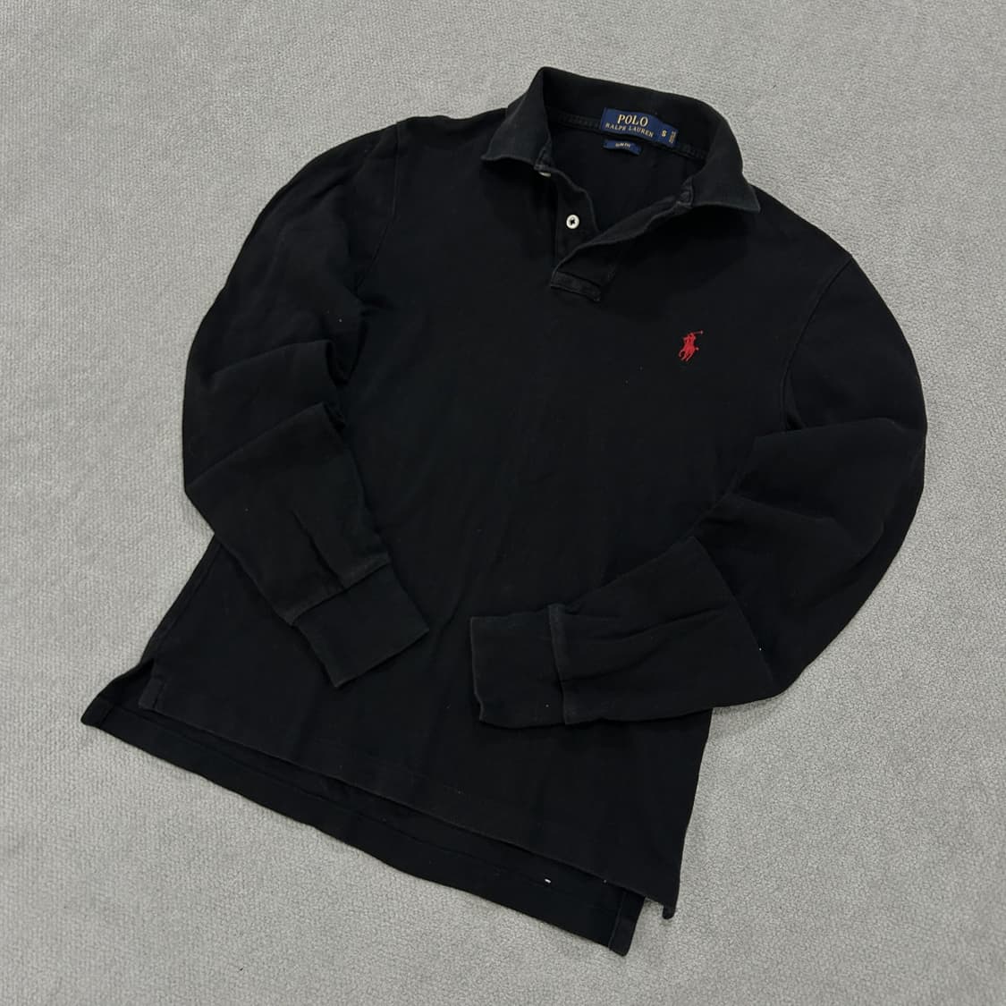 폴로 랄프로렌 블랙 긴팔 카라티 s 상품이미지1