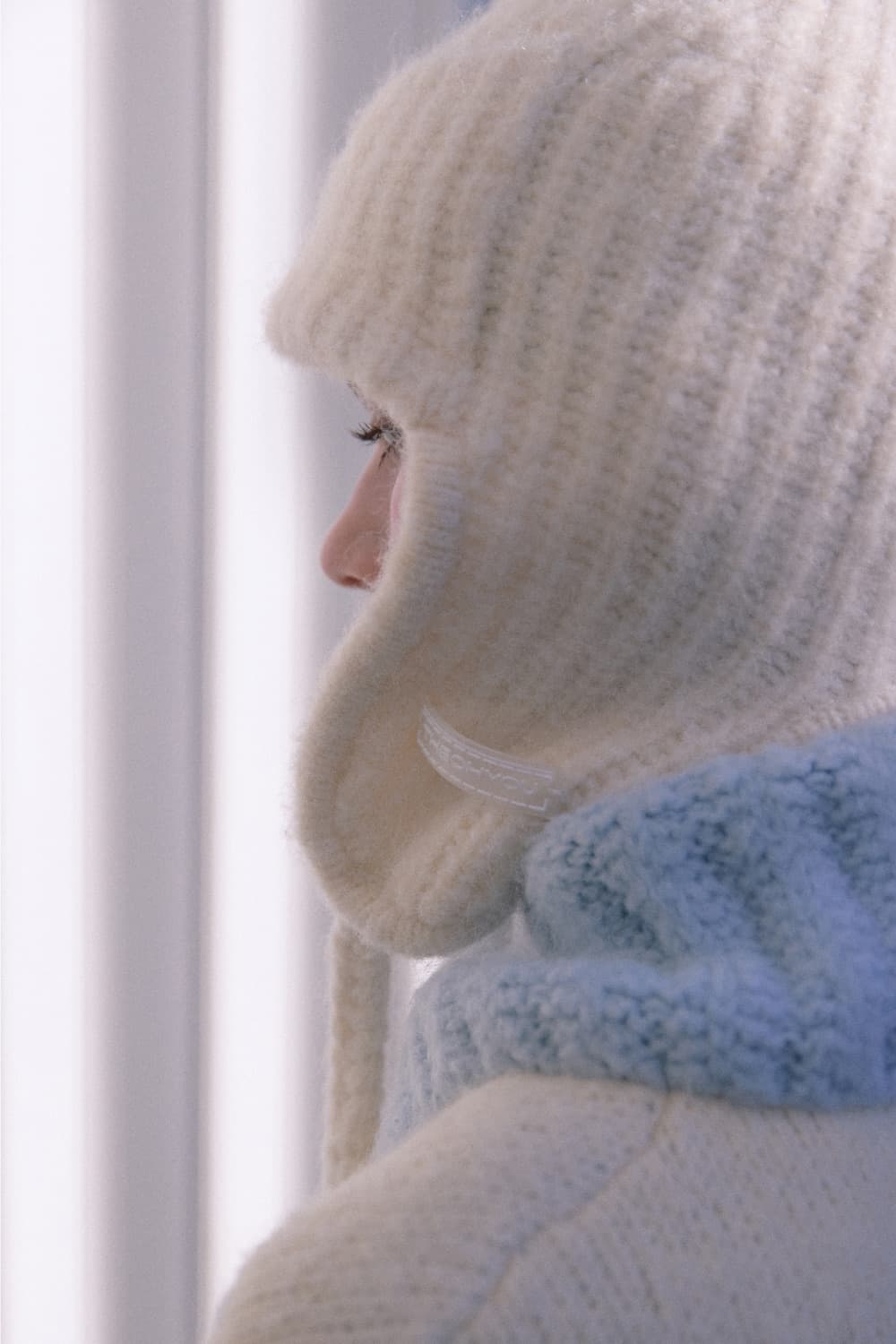 더오유 KNIT TROOPER BEANIE (IVORY) 상품이미지2