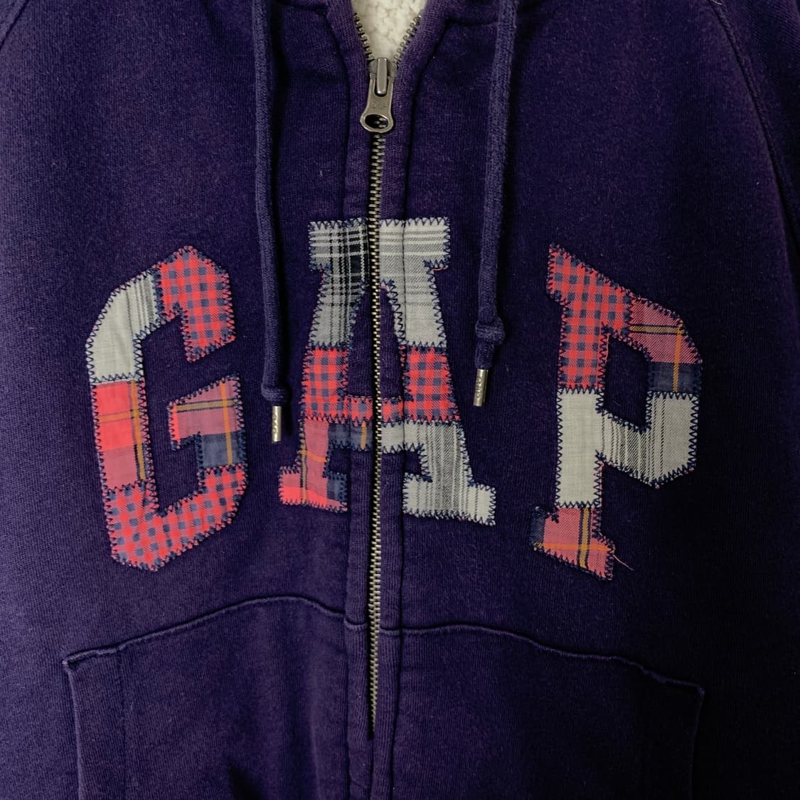 Gap 갭 양털 네이비 후드집업 상품이미지4