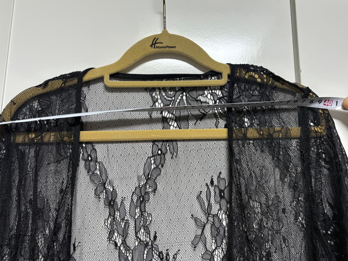 일본빈티지 고딕펑크 블랙시스루 로브 롱가디건 상품이미지2