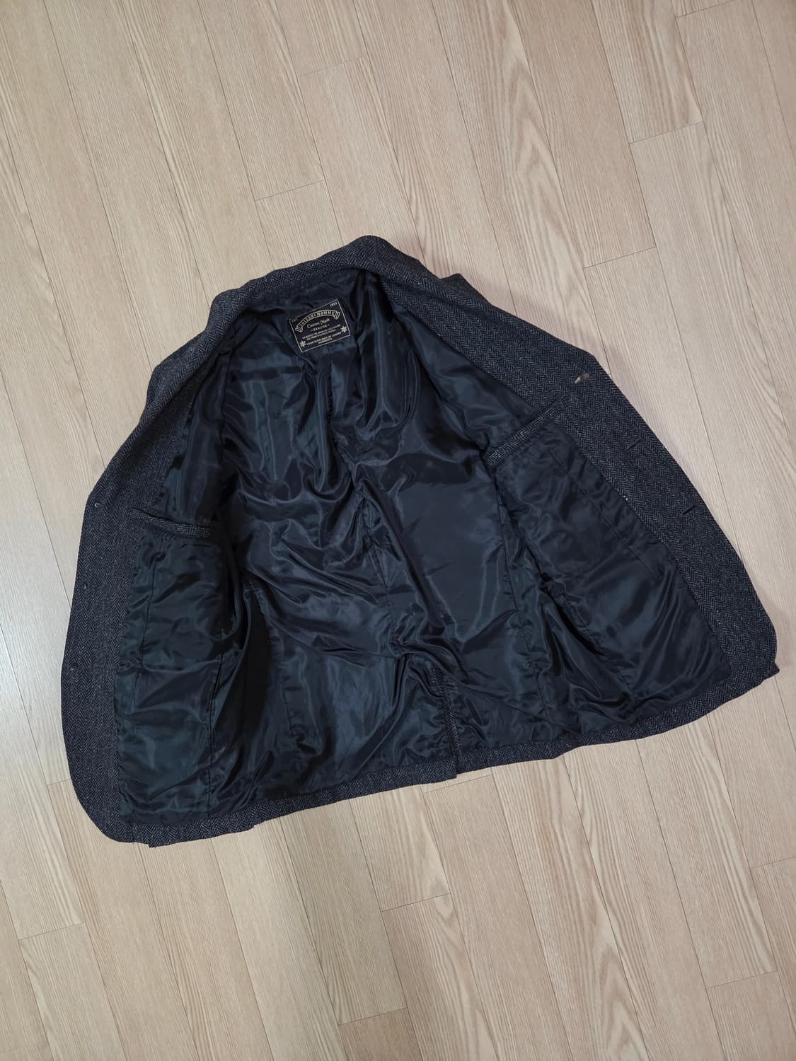 291295HOMME GENUINE 라인 헤링본 재킷 상품이미지8