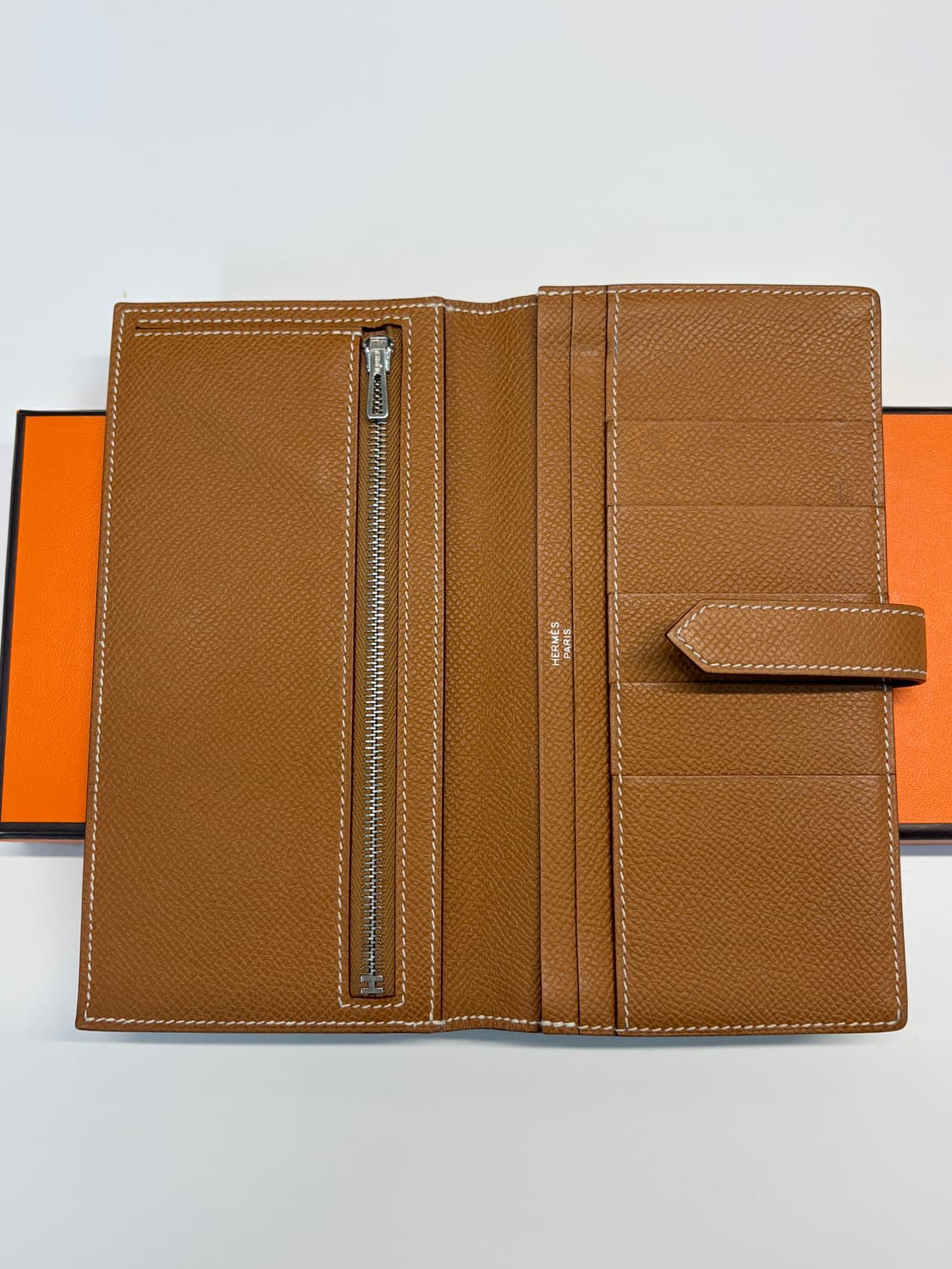 에르메스 베안 장지갑 골드 은장 상품이미지7