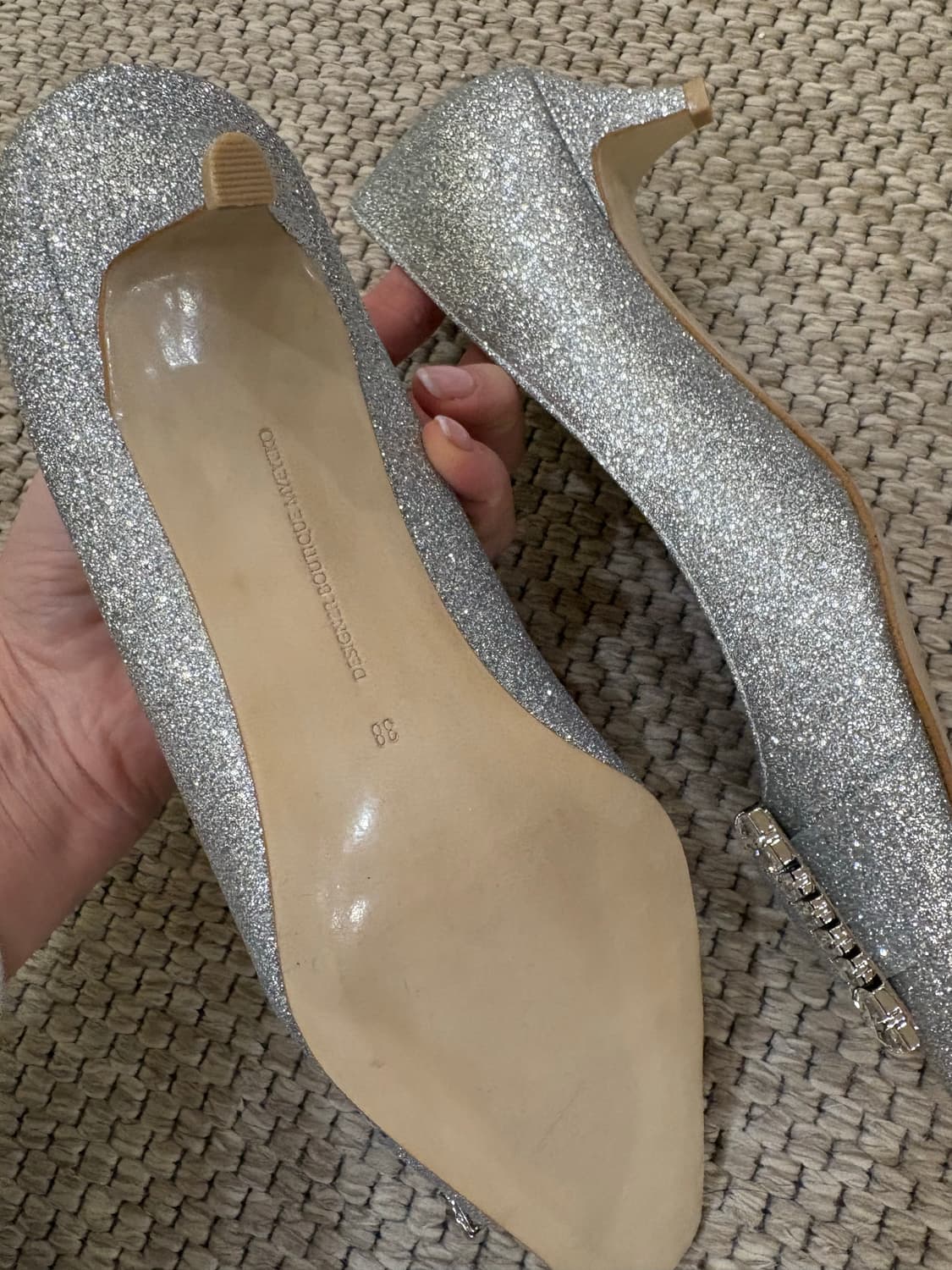 마이아이코 구두 실버 250 새상품 상품이미지5