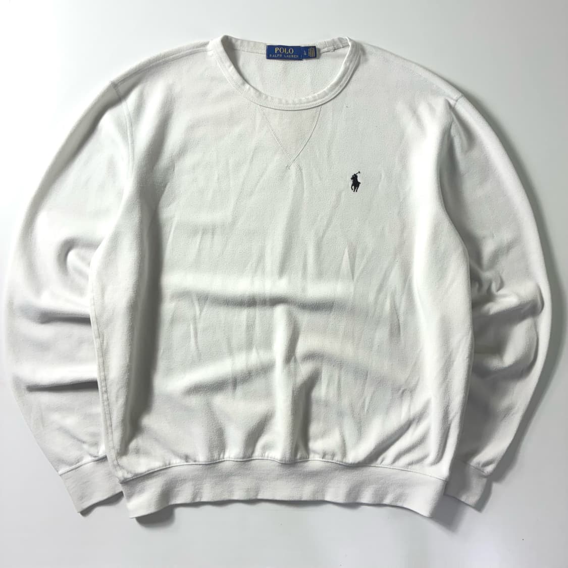 Polo  폴로 랄프로렌 자수 코튼 화이트 맨투맨  상품이미지1