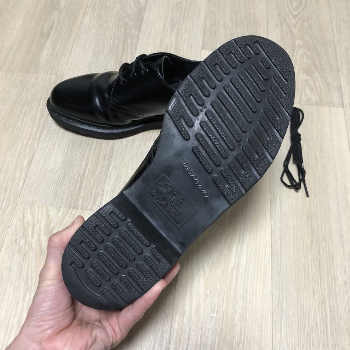 (270) 닥터마틴 Dr.martens 1461 3홀 모노 무광 블랙 상품이미지4