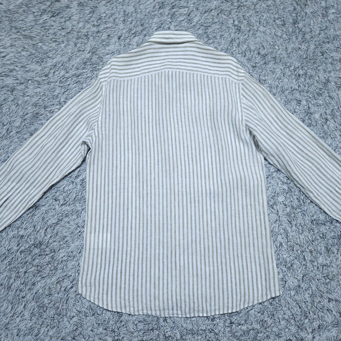 헤지스)95 남자 린넨셔츠 스트라이프 마남방 / 왕눈이샵 상품이미지6