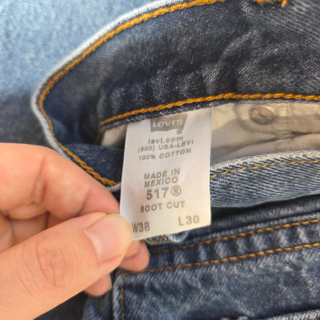 [W38L30]00s 리바이스 517 부츠컷 데님 팬츠 상품이미지4