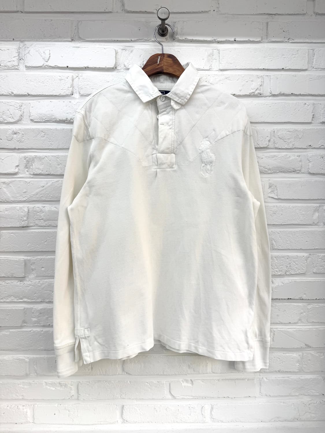 폴로 화이트 커스텀핏 럭비 티셔츠  상품이미지3