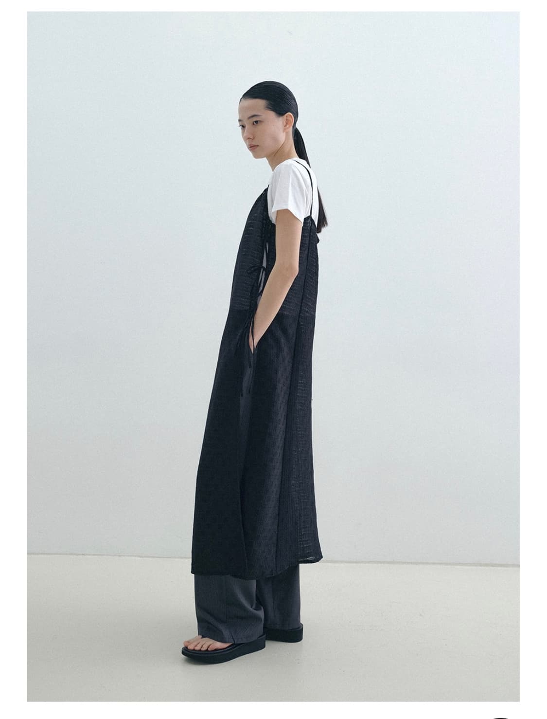 지비에이치어패럴 > LACE LAYERED DRESS BLACK 상품이미지3
