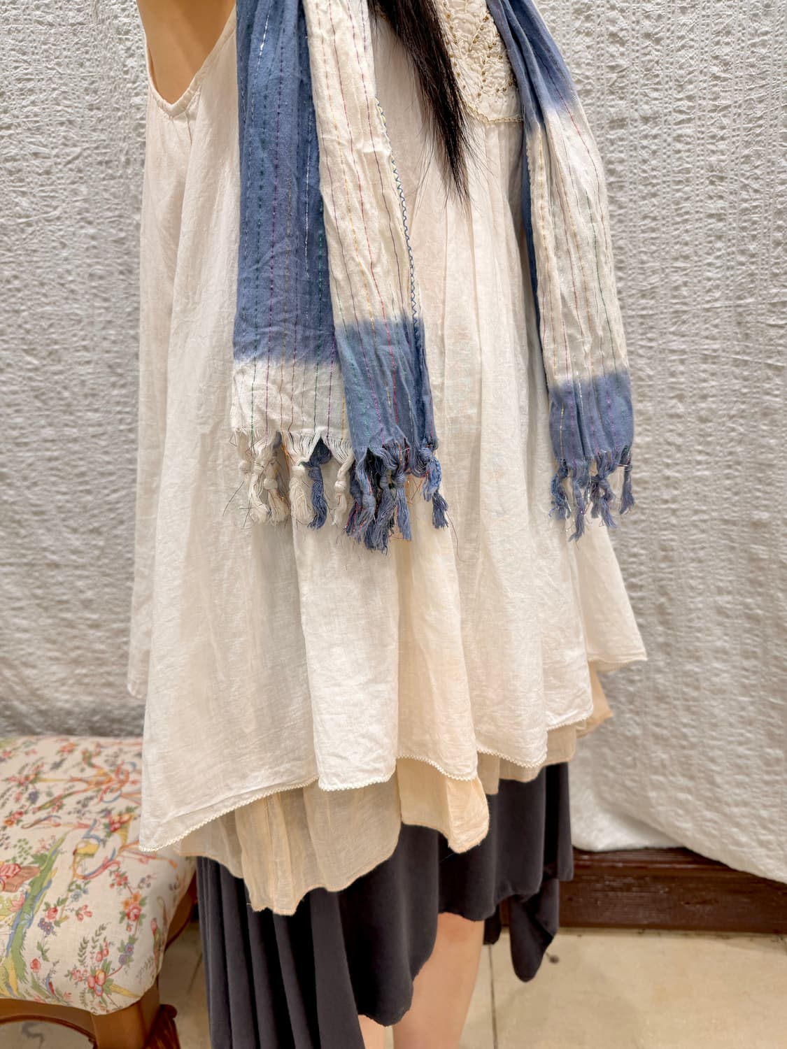 Lace-trim sleeveless blouse 상품이미지6