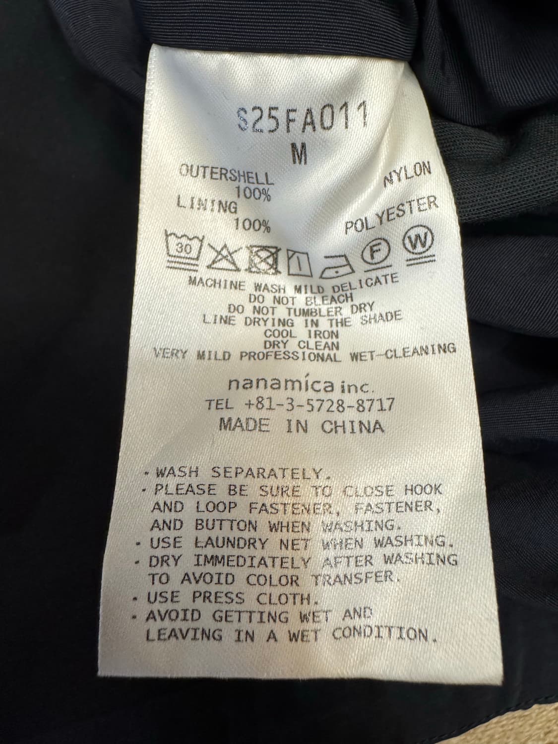 [M][100] 나나미카 리버시블 후드 자켓 블랙 상품이미지6