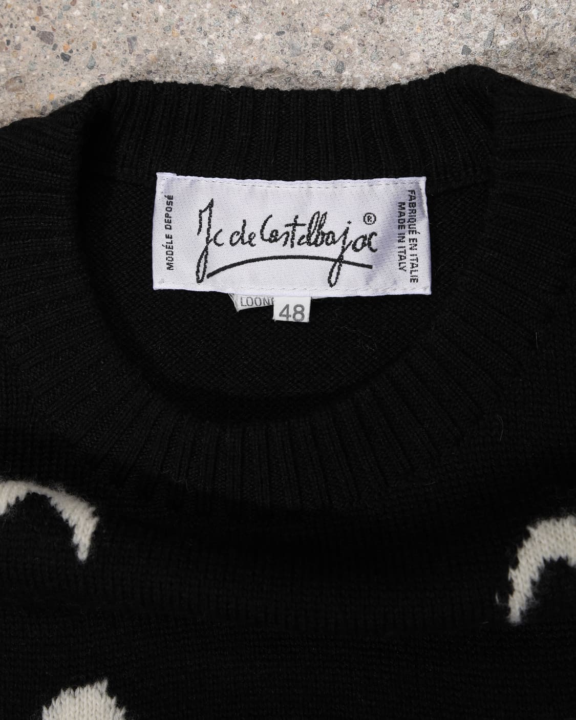 Castelbajac Daffy Duck knit (흑백) 상품이미지5