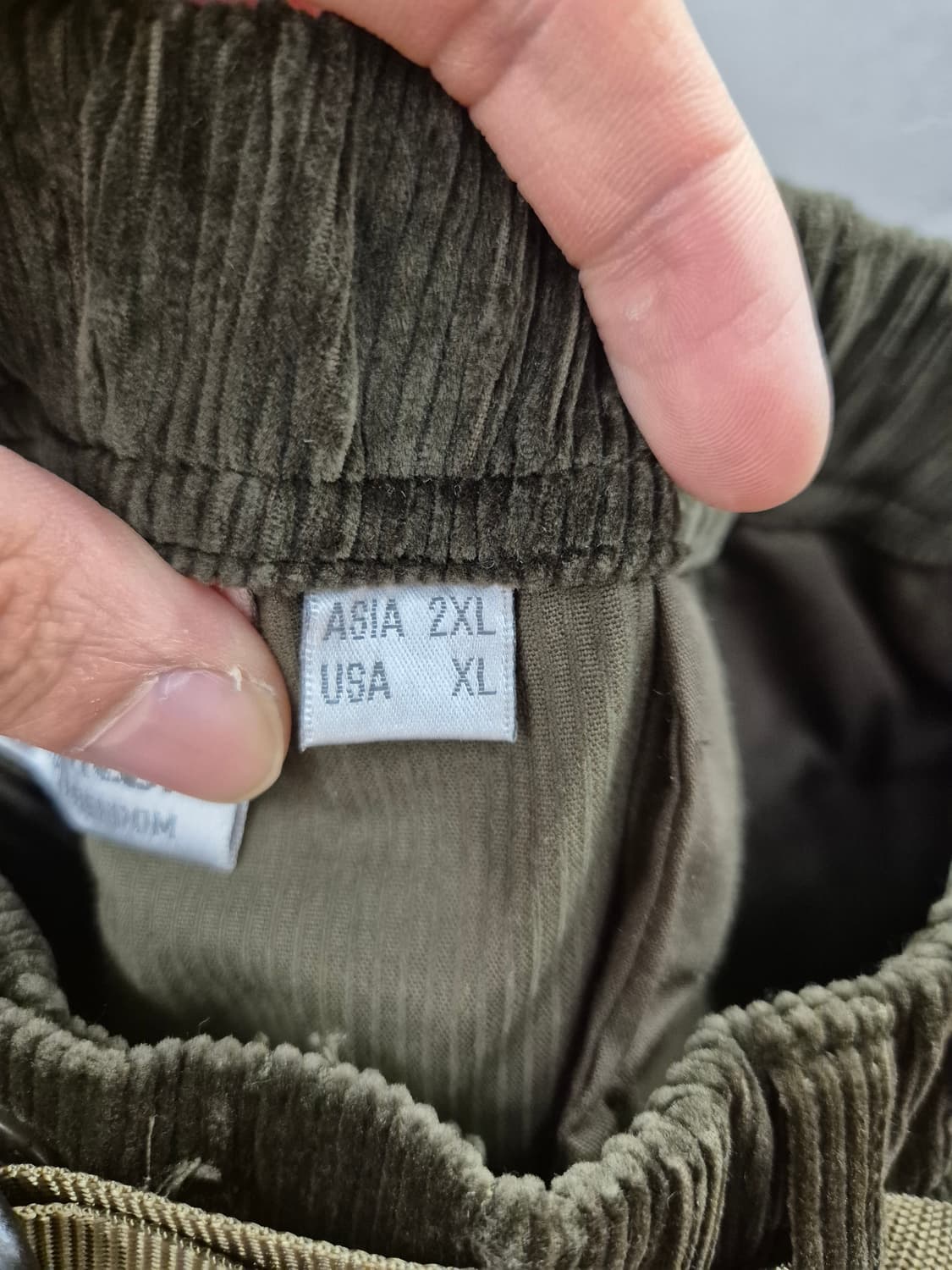 그라미치 코듀로이 팬츠 카키 USA XL 상품이미지9