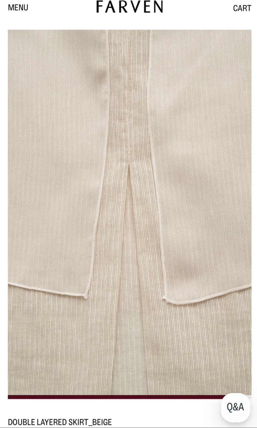 파르벵 더블 레이어드 스커트 small(새상품) 상품이미지5