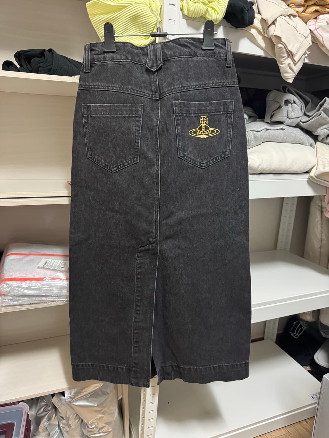 비비안웨스트우드 앵글로매니아 흑청데님 청스커트 36사이즈 상품이미지1