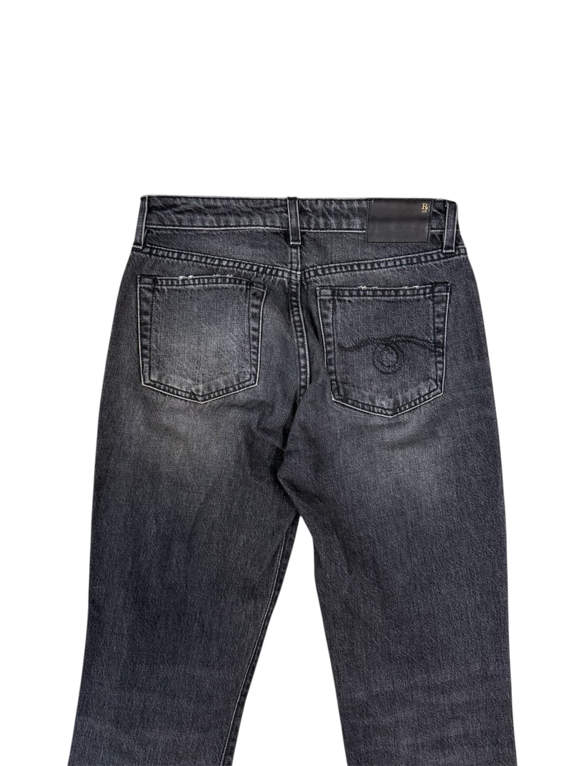 R13 플레이드 햄 데님 팬츠 상품이미지6