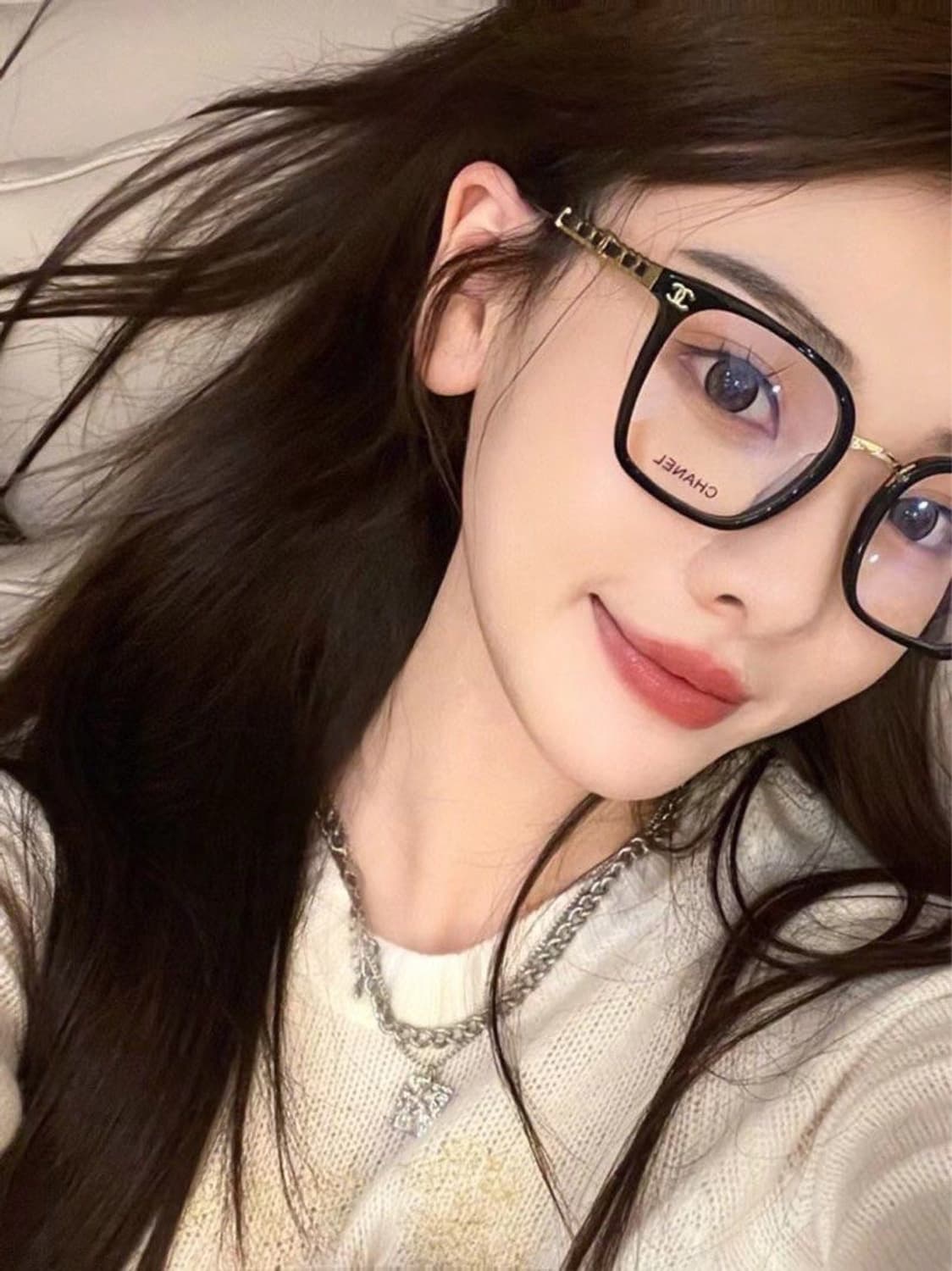 샤넬 그레이 체인 안경 상품이미지2