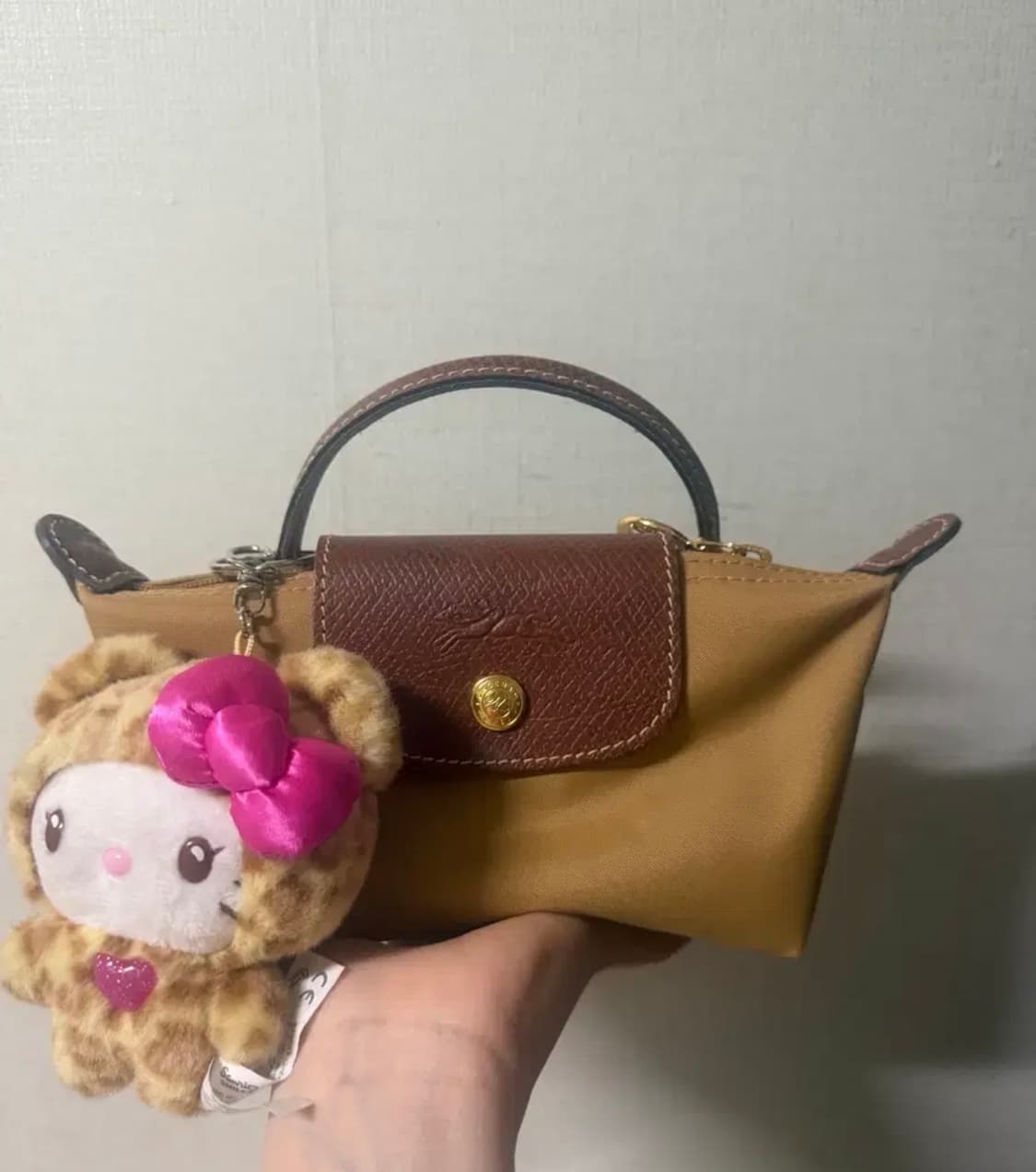 롱샴 르 플리아쥬 오리지널 핸들 파우치 파운 미니 백 상품이미지2