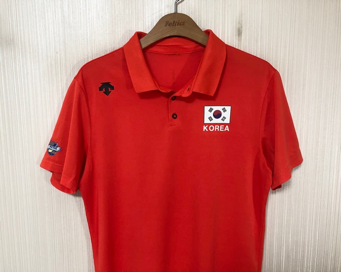 데상트국대 국대KOREA 국대폴로티셔츠 95 오렌지 상품이미지3