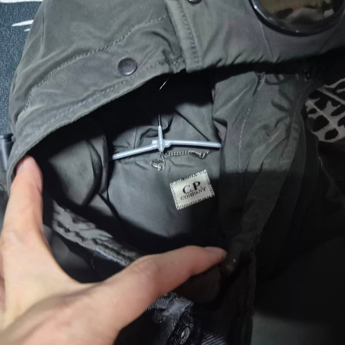 00's CP 컴퍼니 고글 덕 다운 후드 푸퍼 패딩 L 정품 상품이미지3