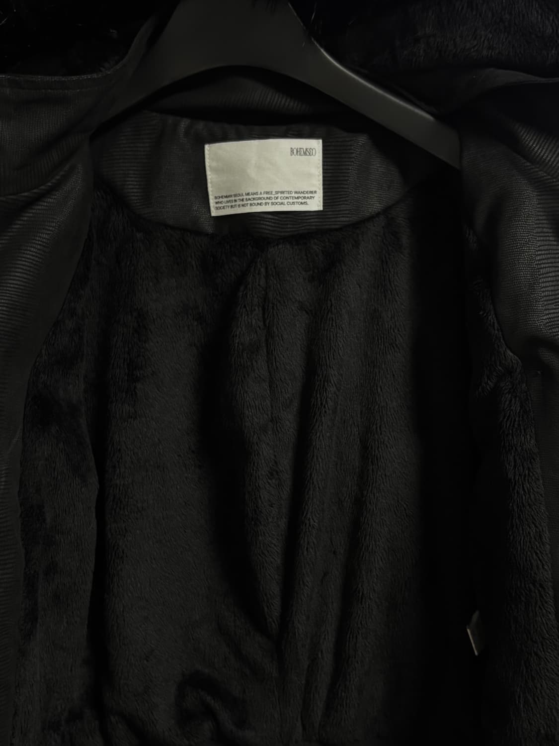 보헤미안서울 파이톤 레더 퍼 후드집업 상품이미지5