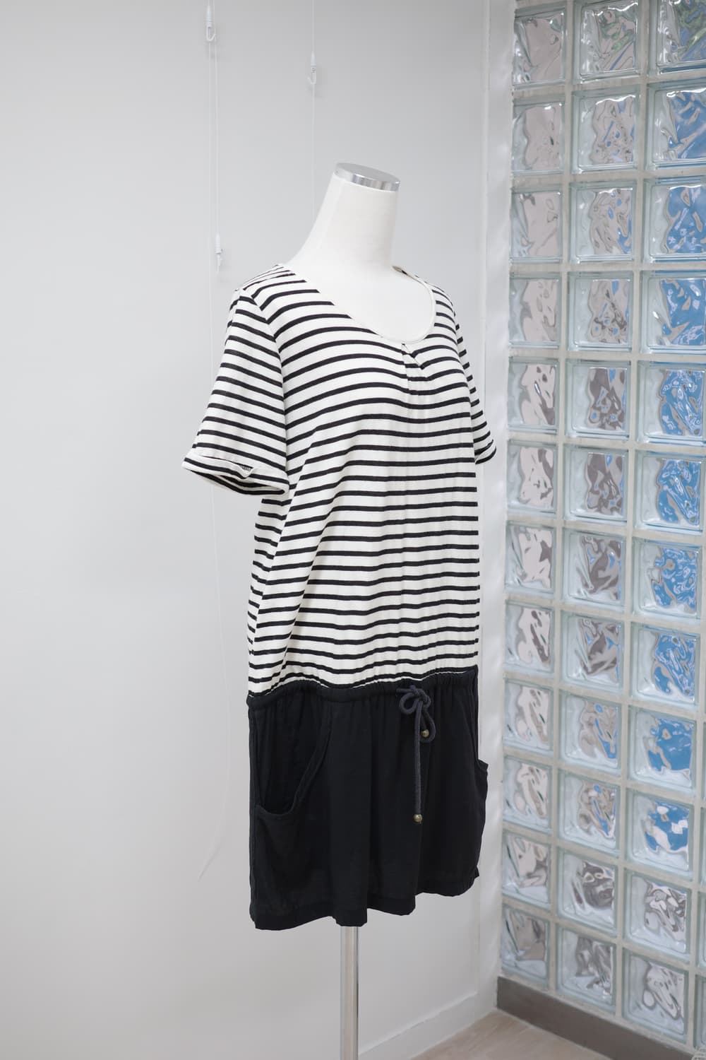 Stripe cargo layerd one-piece 상품이미지8
