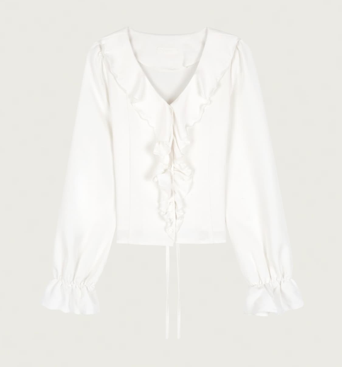 클리시어 클래식 로지 쉬폰 블라우스 상품이미지2