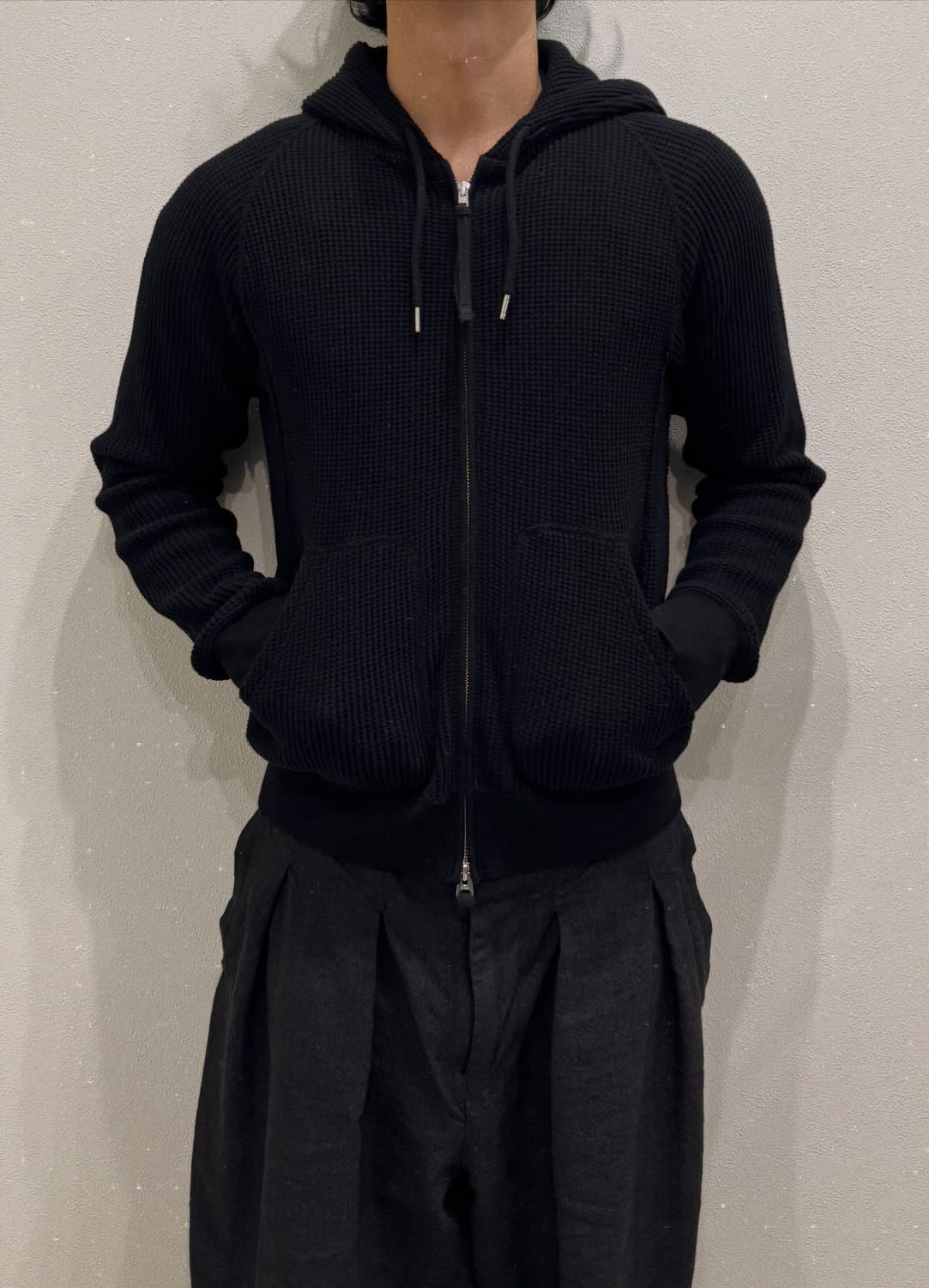 솔로이스트 와플 후드집업 상품이미지6