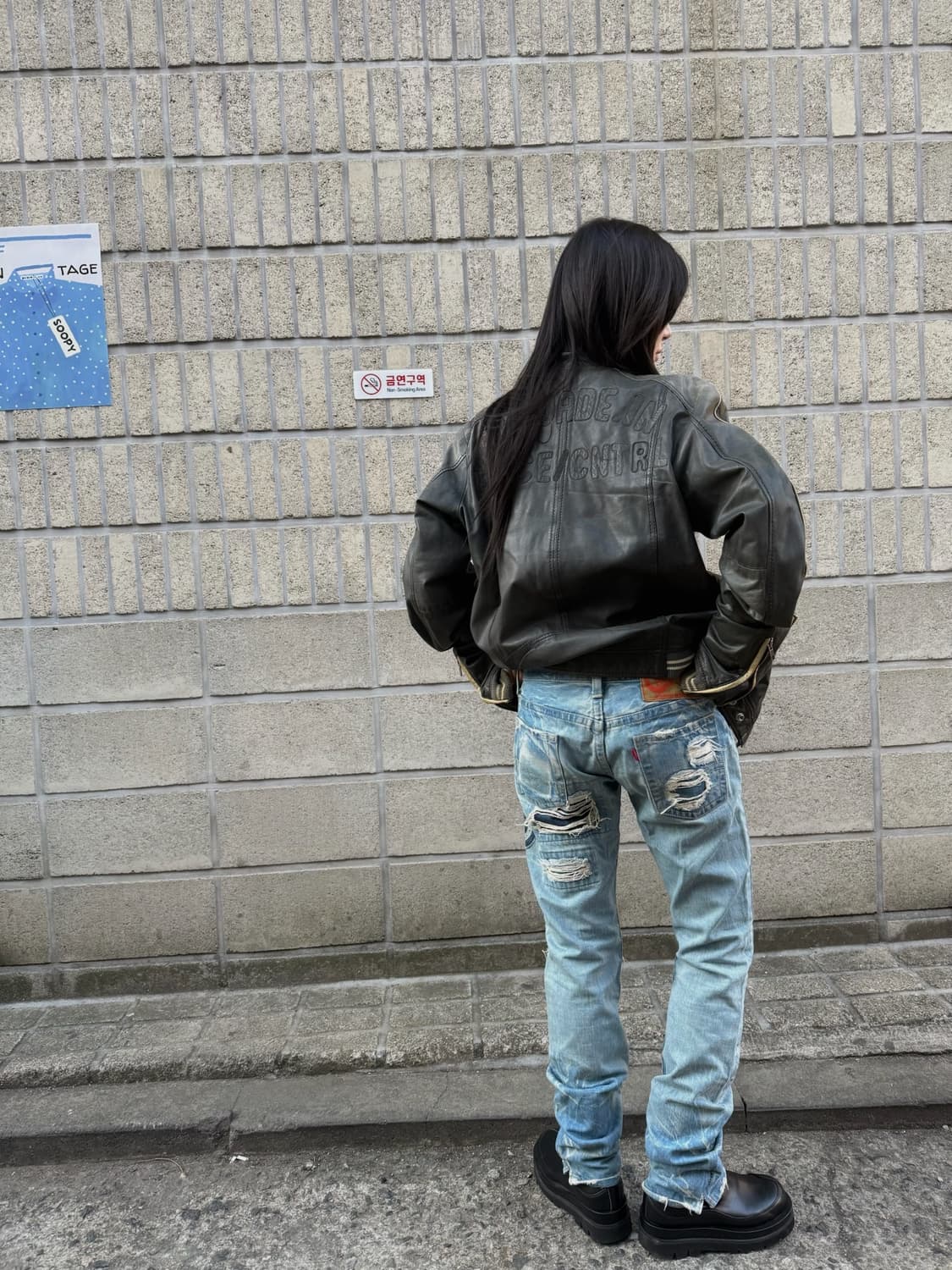 올드 히스테릭 글래머 락스타 패치 데님팬츠 상품이미지4