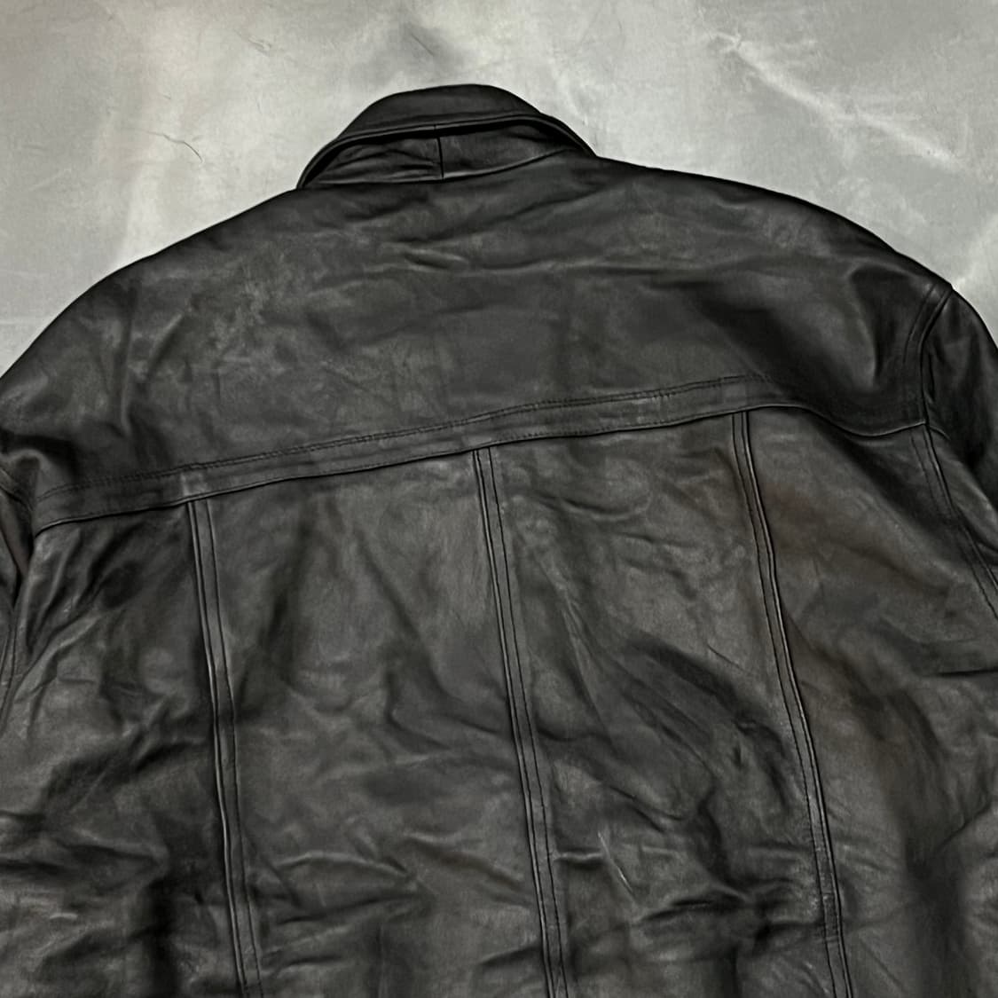  알랭 가바 카라 레더 블루종 y14901 상품이미지4