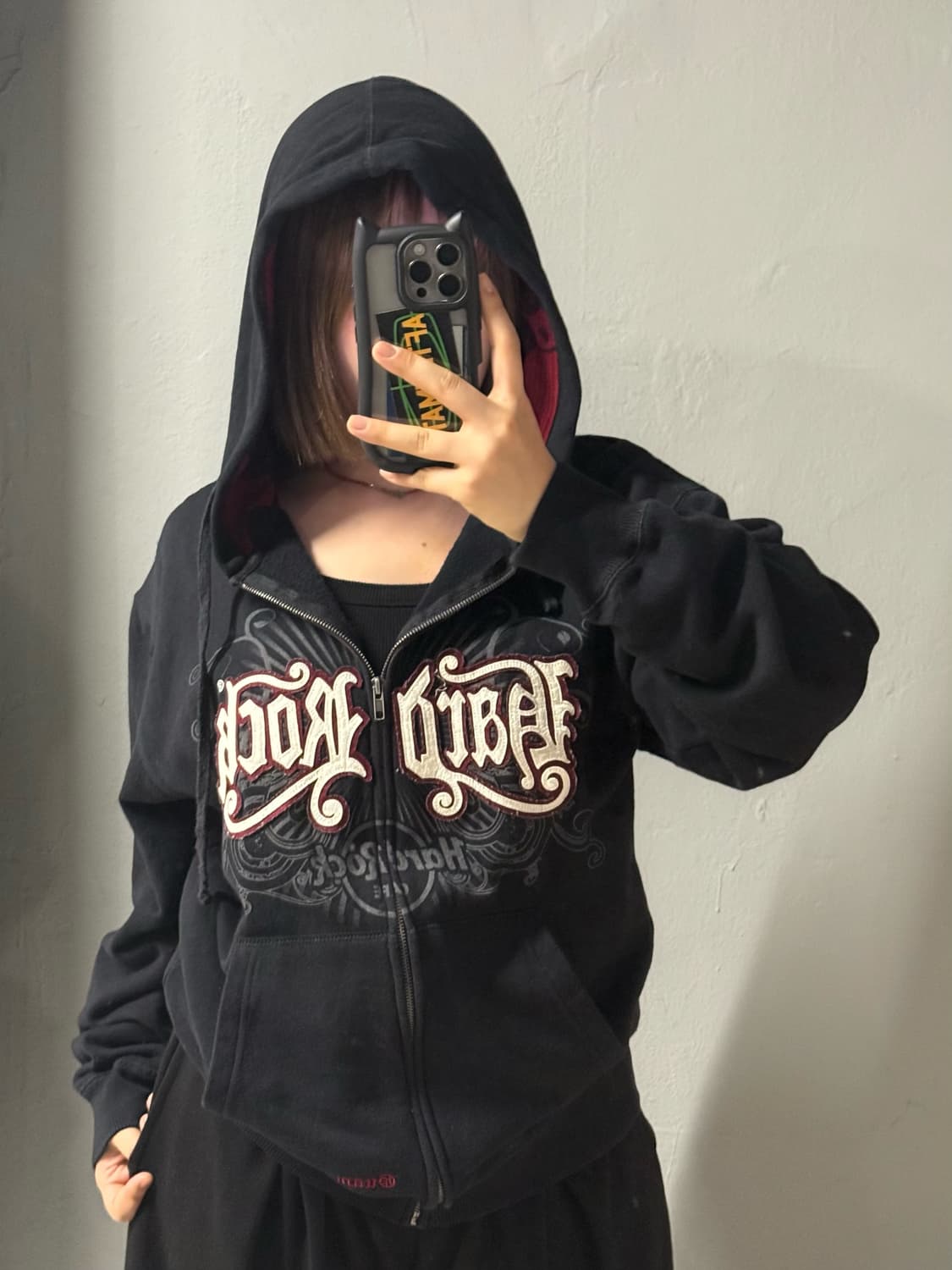 hard rock cafe lettering hood zip-up  상품이미지4