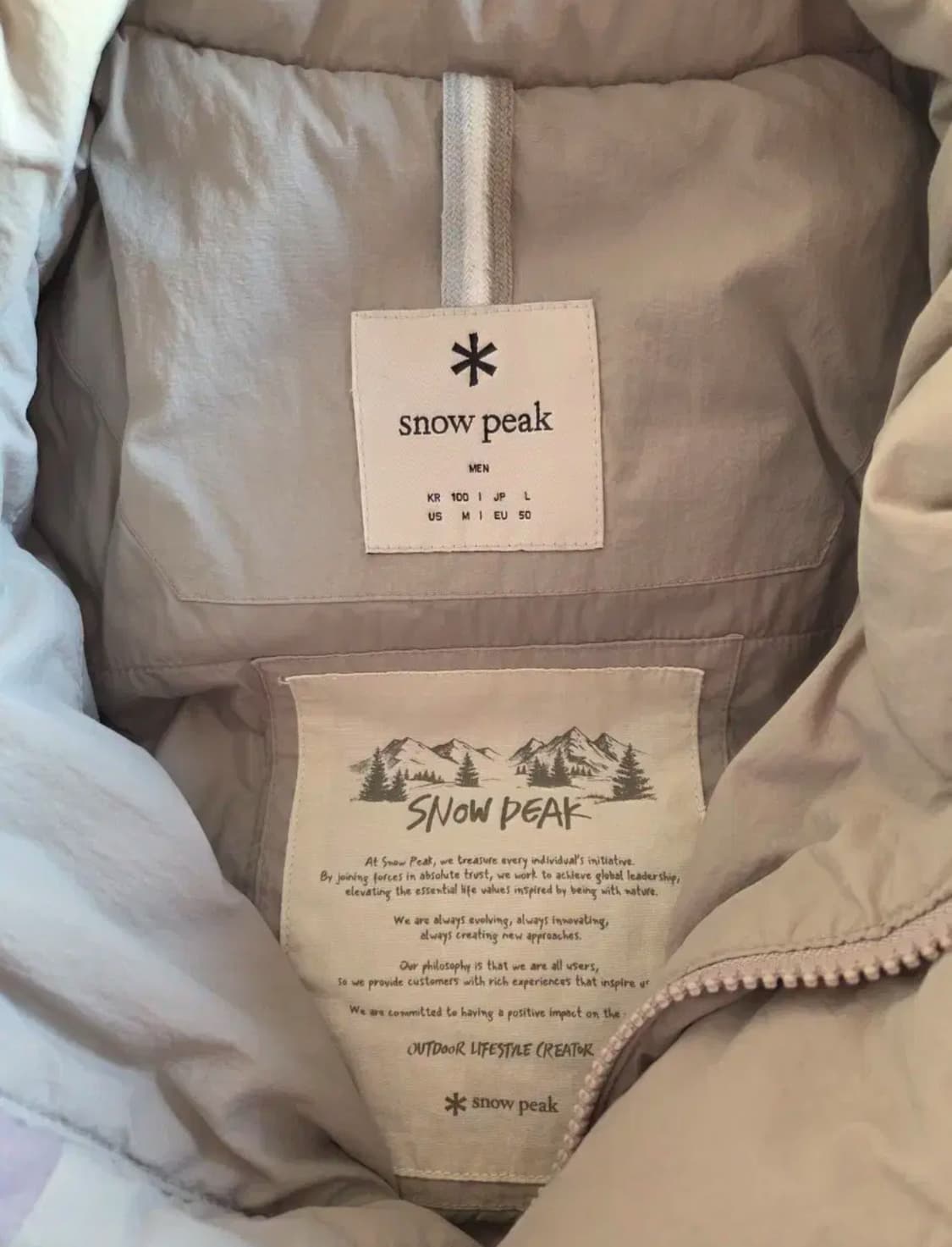 스노우피크 시티 캠퍼 패딩 100 상품이미지2