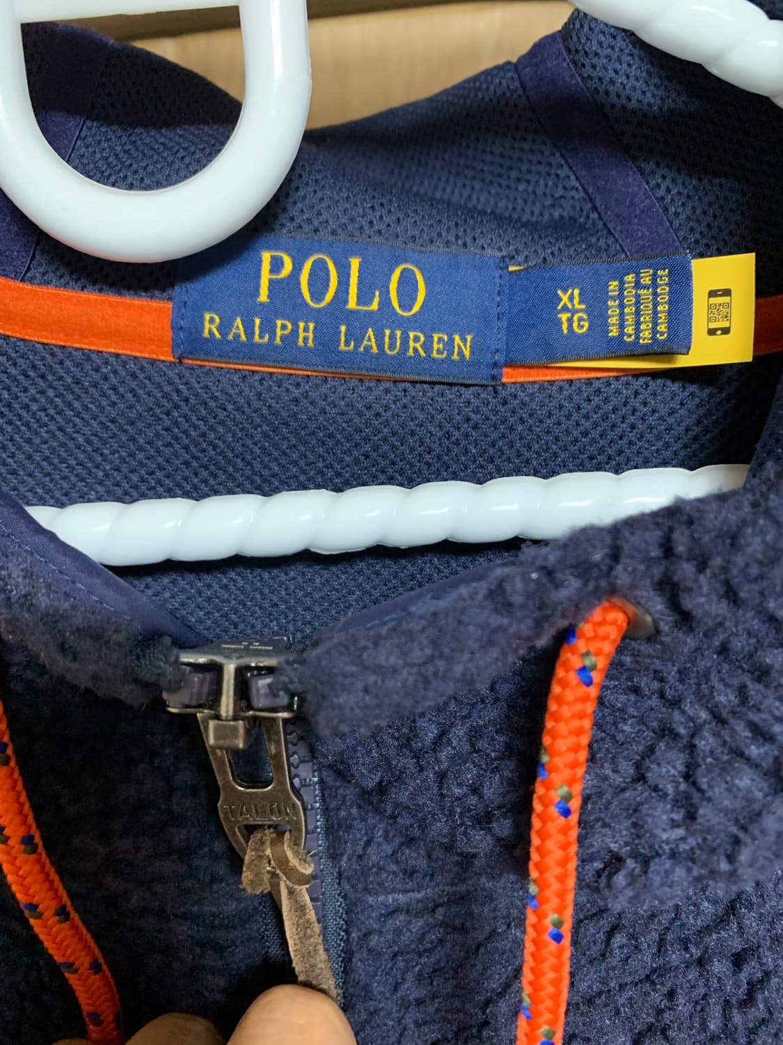 폴로 양털 플리스 후드집업 XL 상품이미지2