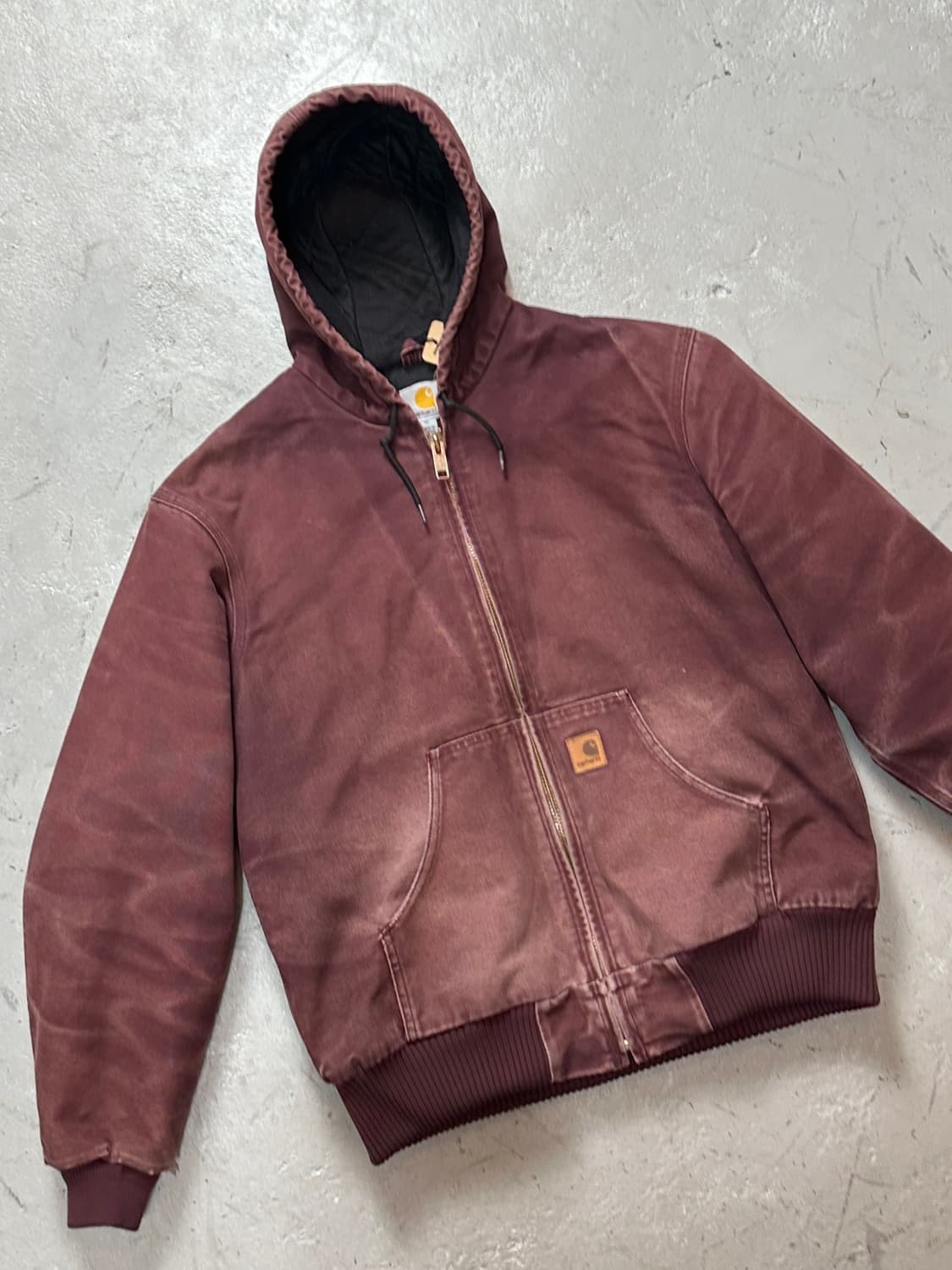 OG 칼하트 J130 액티브 자켓 칼하트 PRT 버건디 상품이미지5
