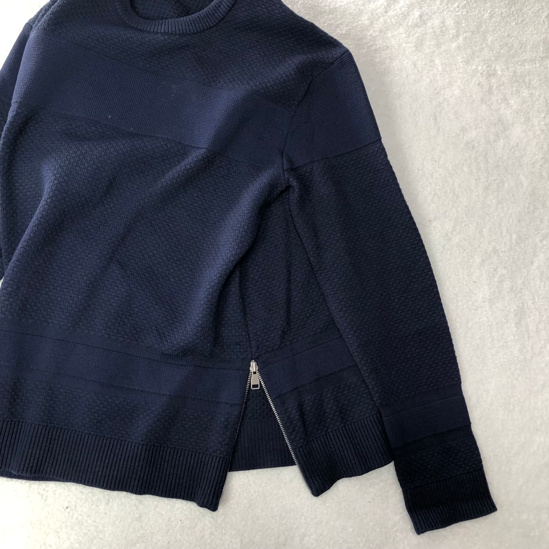 시스템 사이드 지퍼 니트  상품이미지3