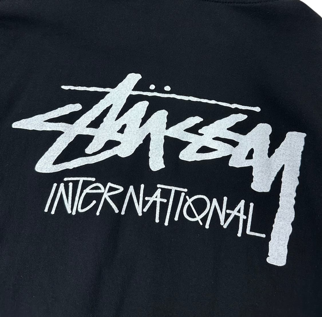 스투시 인터네셔널 후드 블랙 (XL)  상품이미지6