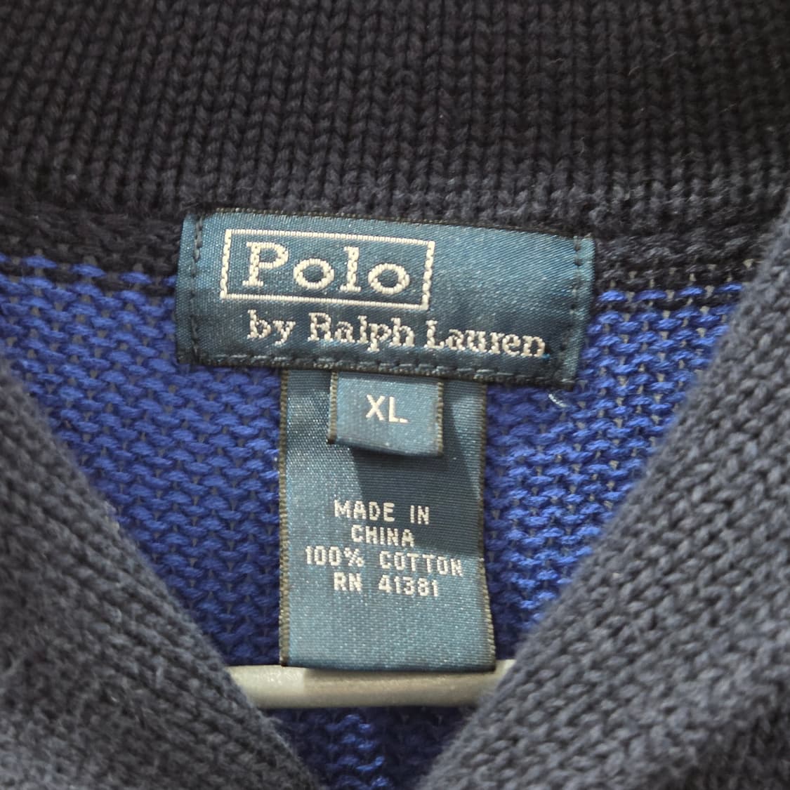 폴로랄프로렌 우먼 숄카라 스트라이프 니트 XL  상품이미지3