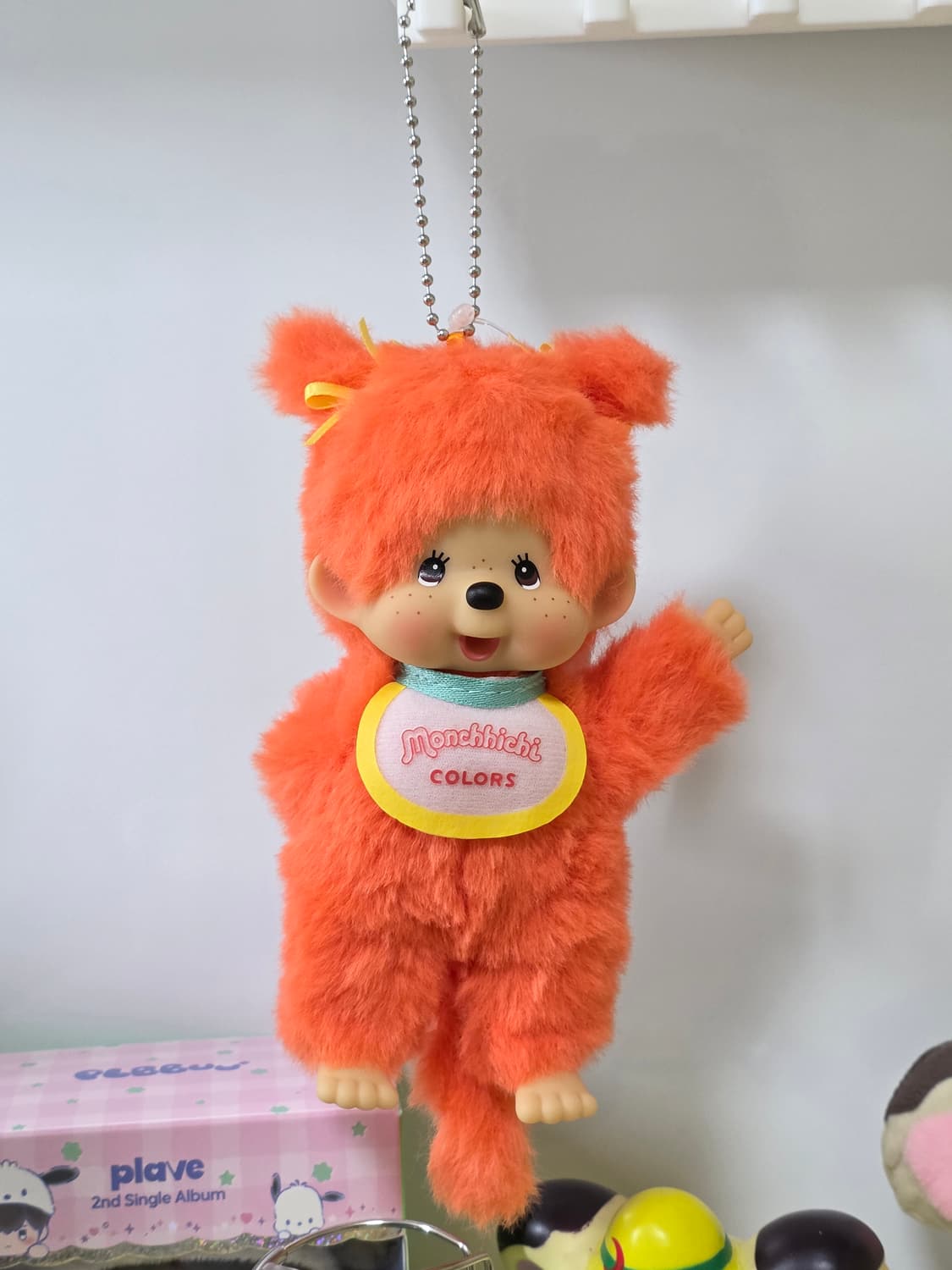 관절 커스텀 몬치치 키링 오렌지 양갈래 상품이미지1