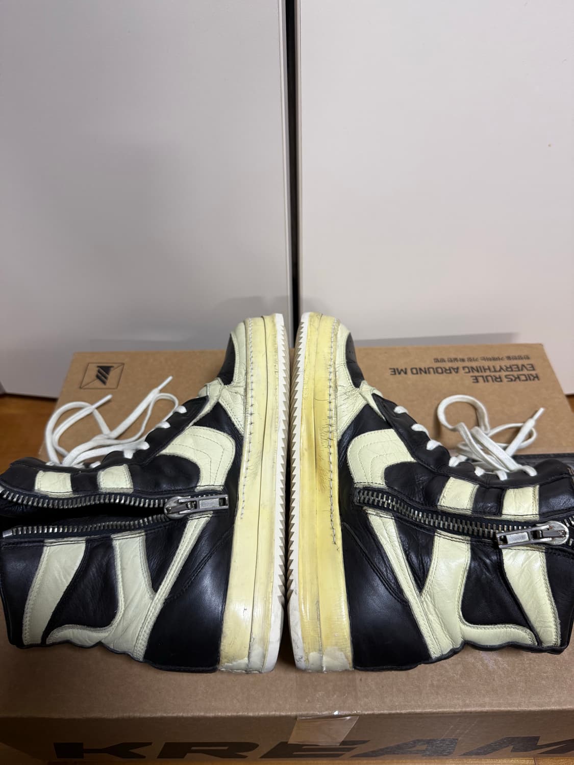 [41] 릭오웬스 덩크 릭나이키 검흰 상품이미지6