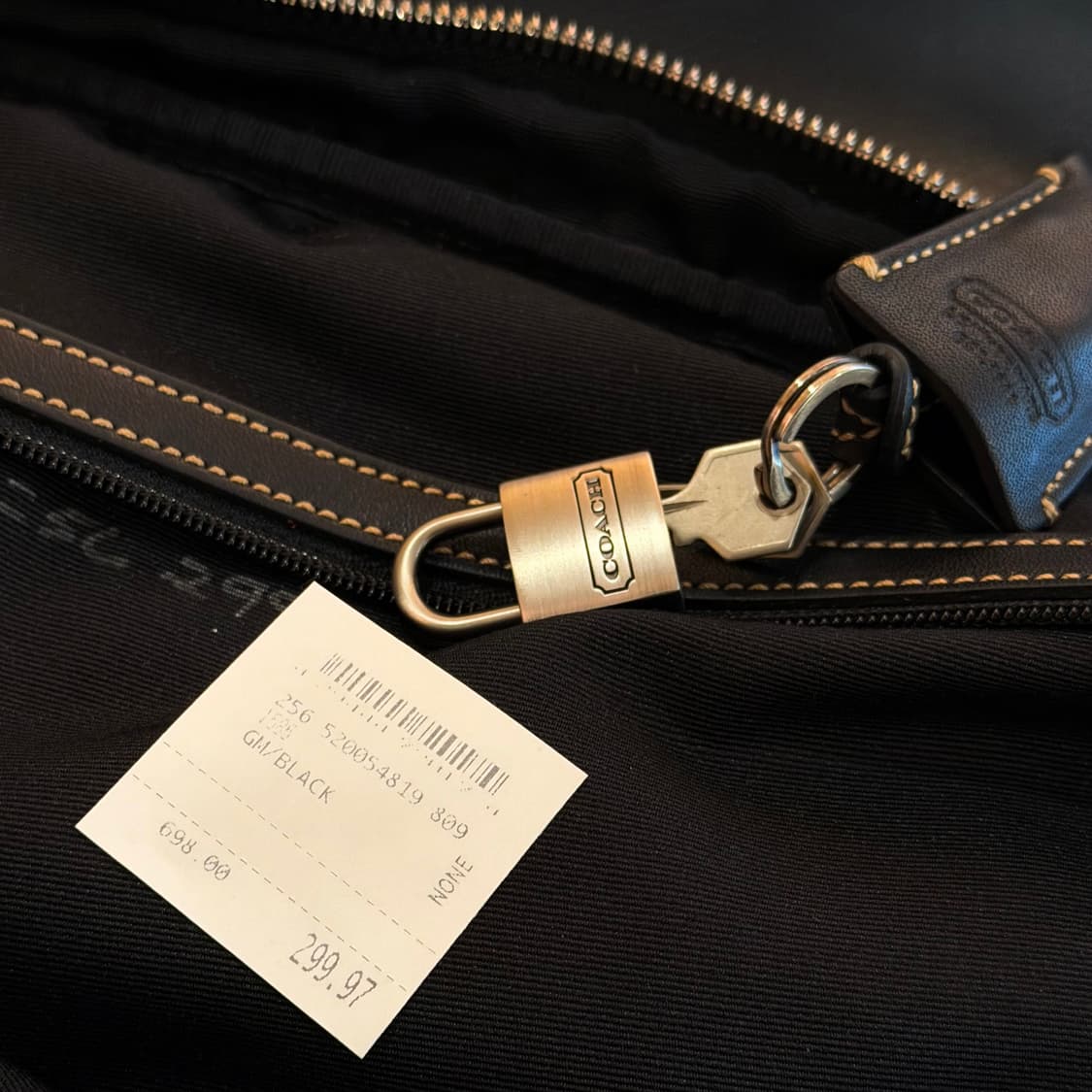 Coach 코치 카우레더 라지 트래블백 보스턴백 수트케이스 상품이미지7