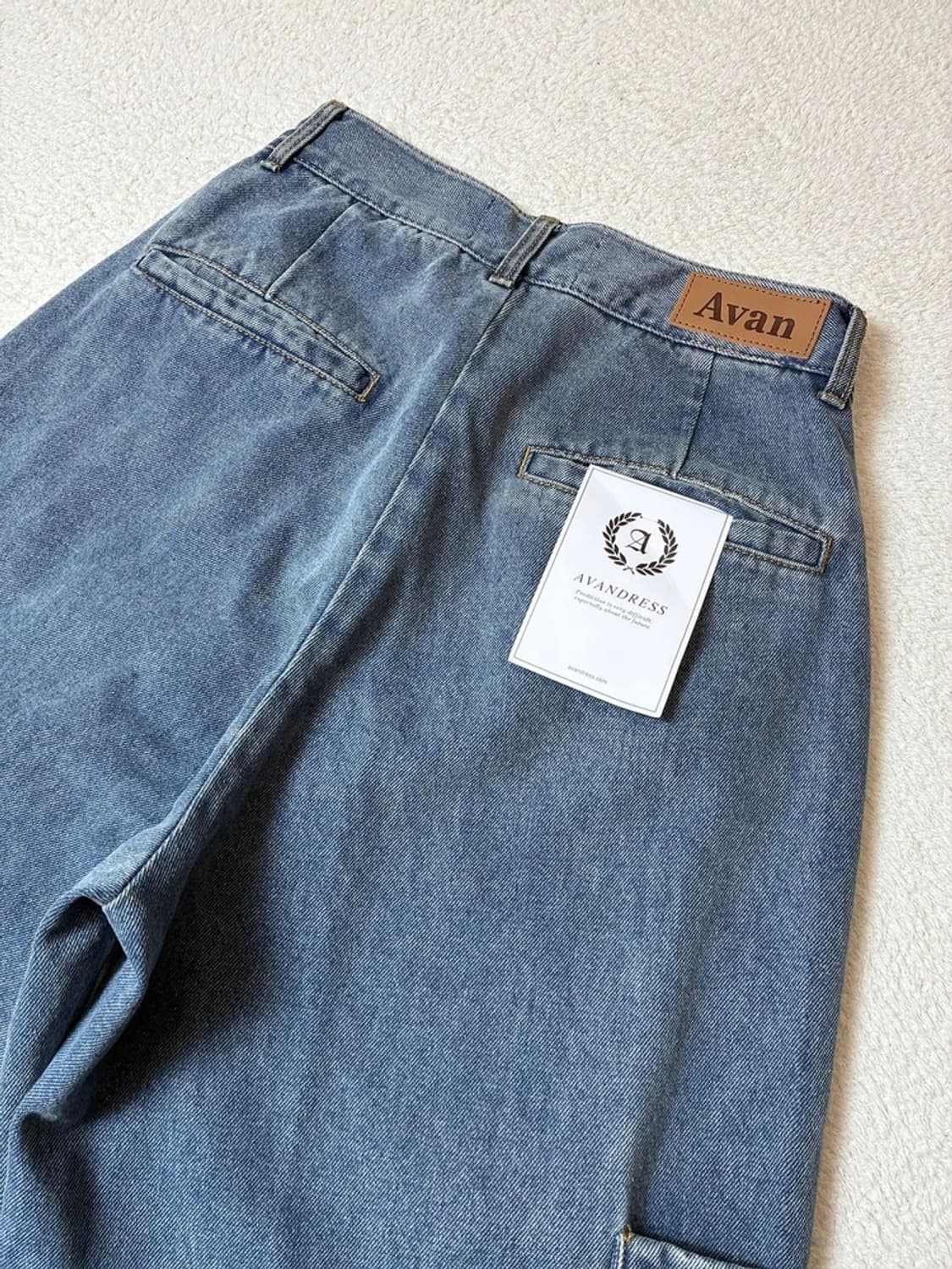 어반드레스 올시즌 액센트 스트링 와이드 데님 팬츠 PN7650 상품이미지7