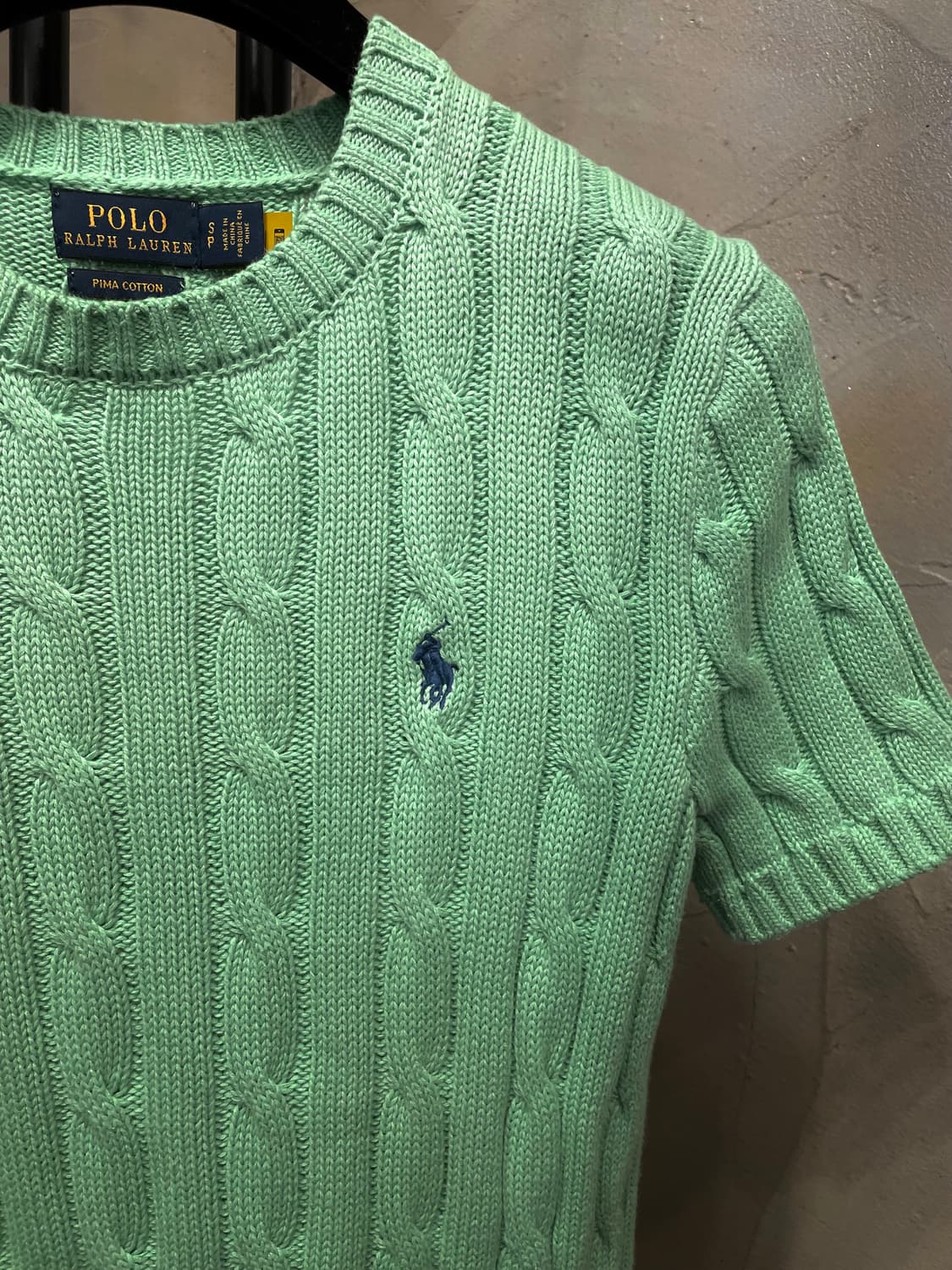 폴로 꽈배기 반팔 니트 55 상품이미지2