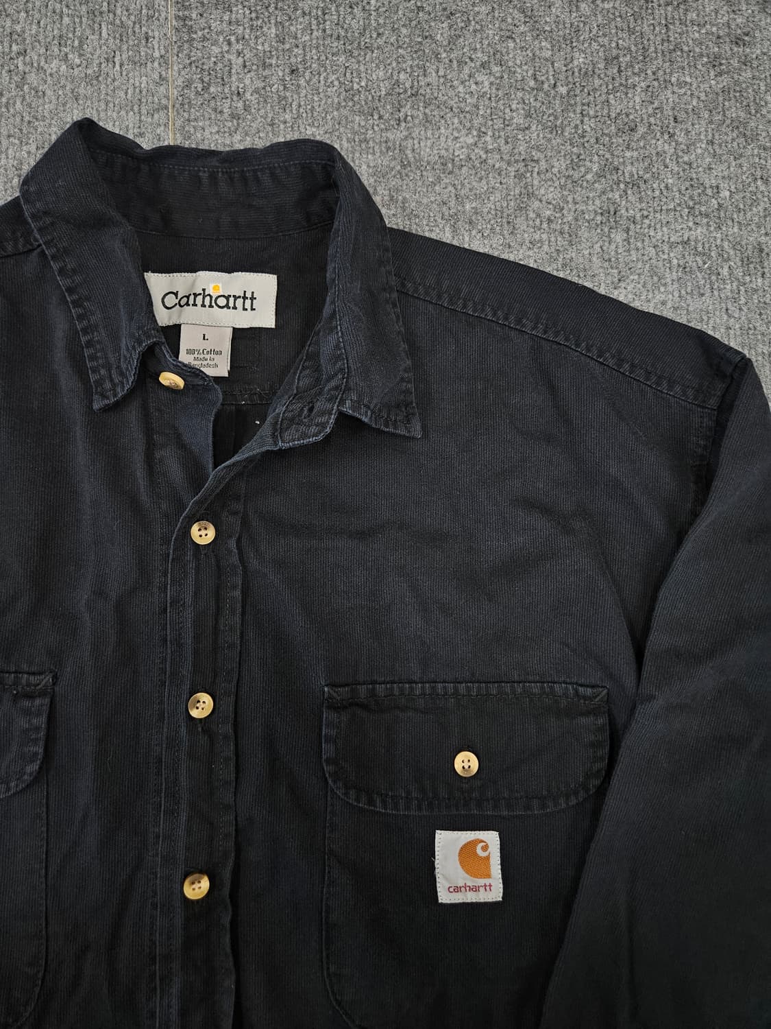 칼하트 네이비 워크 남방셔츠 급처 상품이미지2