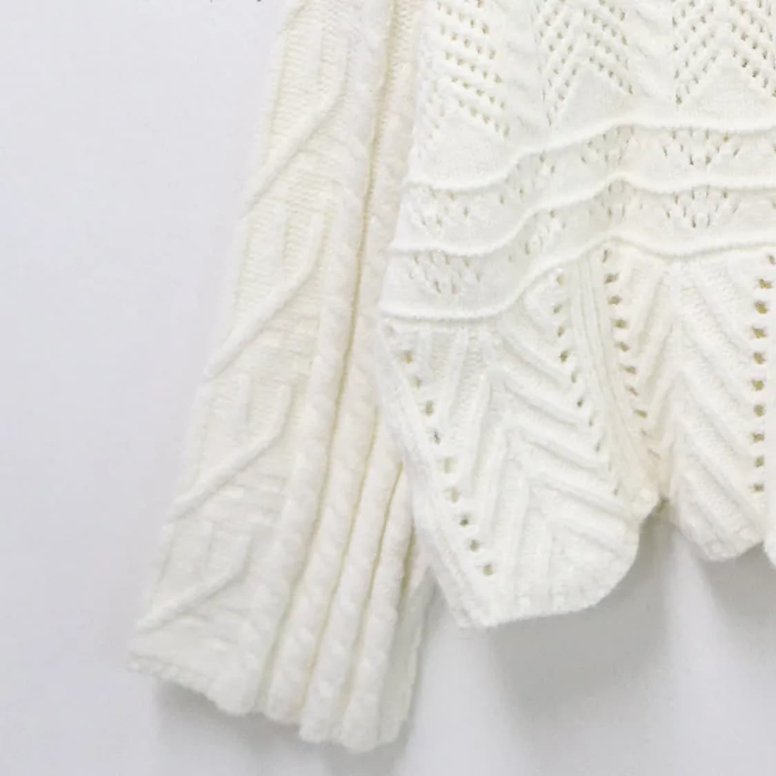 지알엘 빅카라 펀칭 니트 61827 상품이미지5