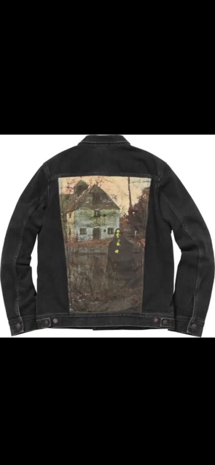 명작) 슈프림 블랙사바스 흑청 데님 트러커 m 사이즈 상품이미지2