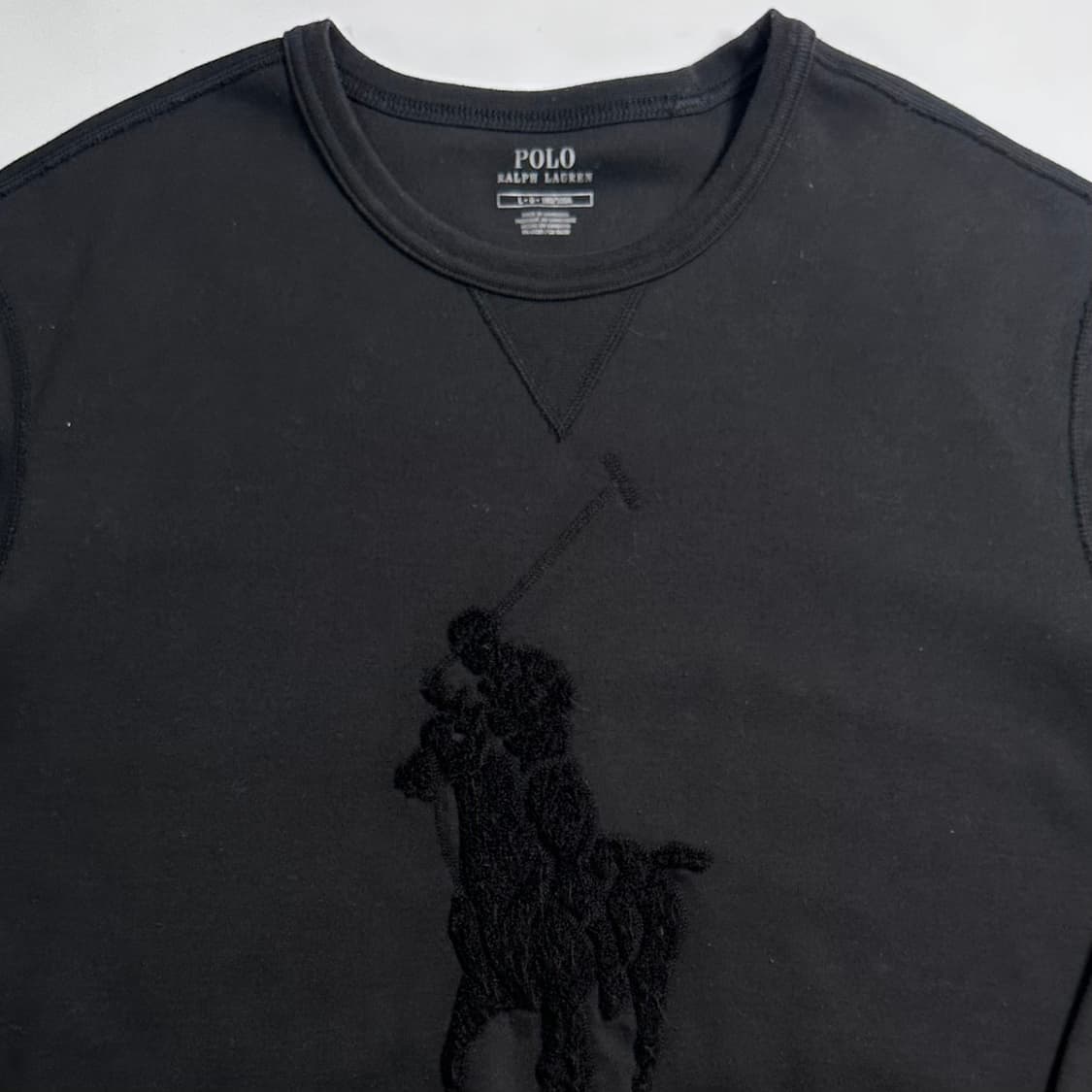 폴로 랄프로렌 빅포니 블랙 맨투맨 상품이미지2