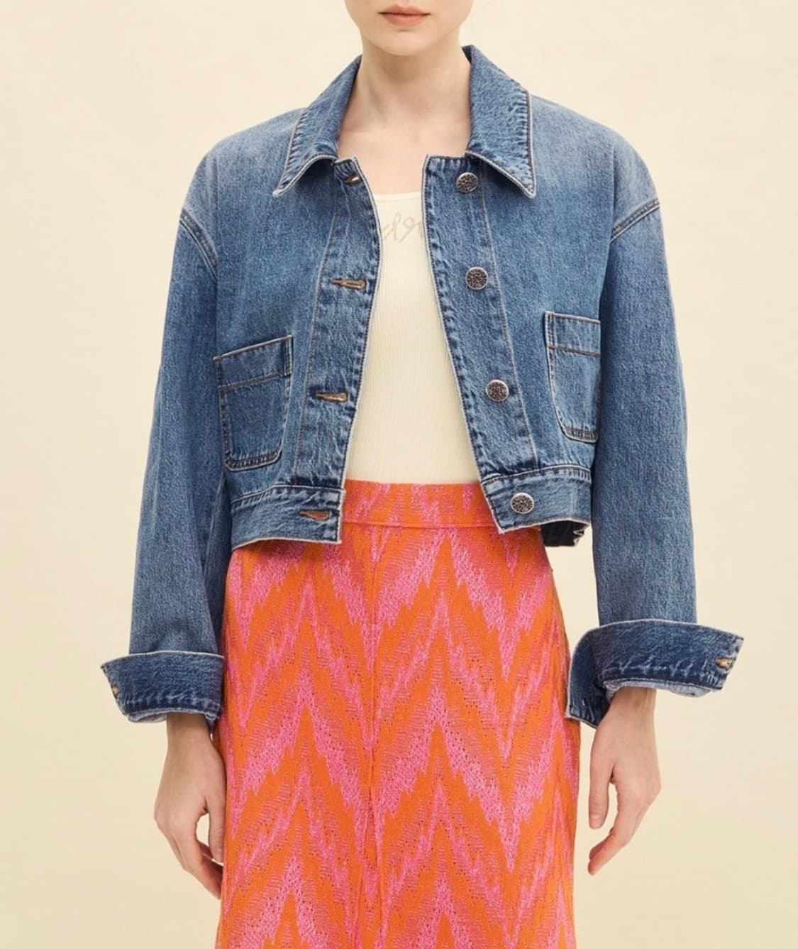 타임 한섬 타임자켓 크롭자켓 한섬자켓 상품이미지2