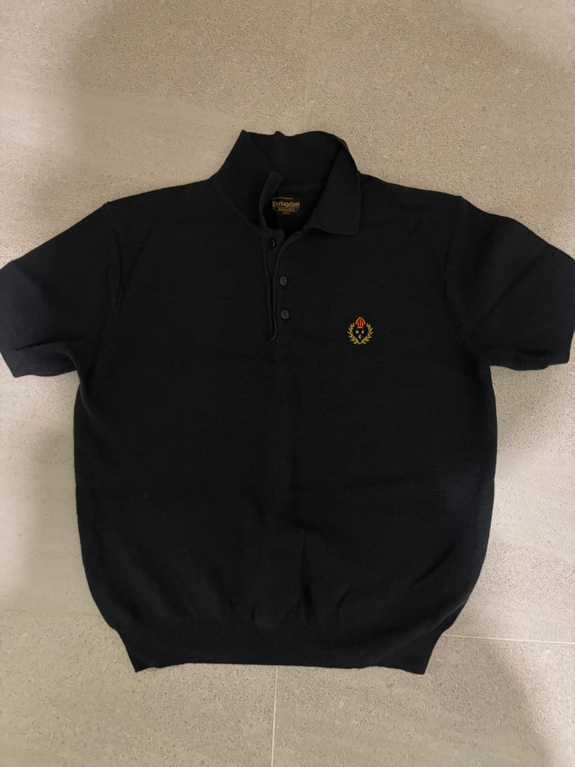 헤리티지플로스 울 폴로 셔츠 포레스트 그린 상품이미지2