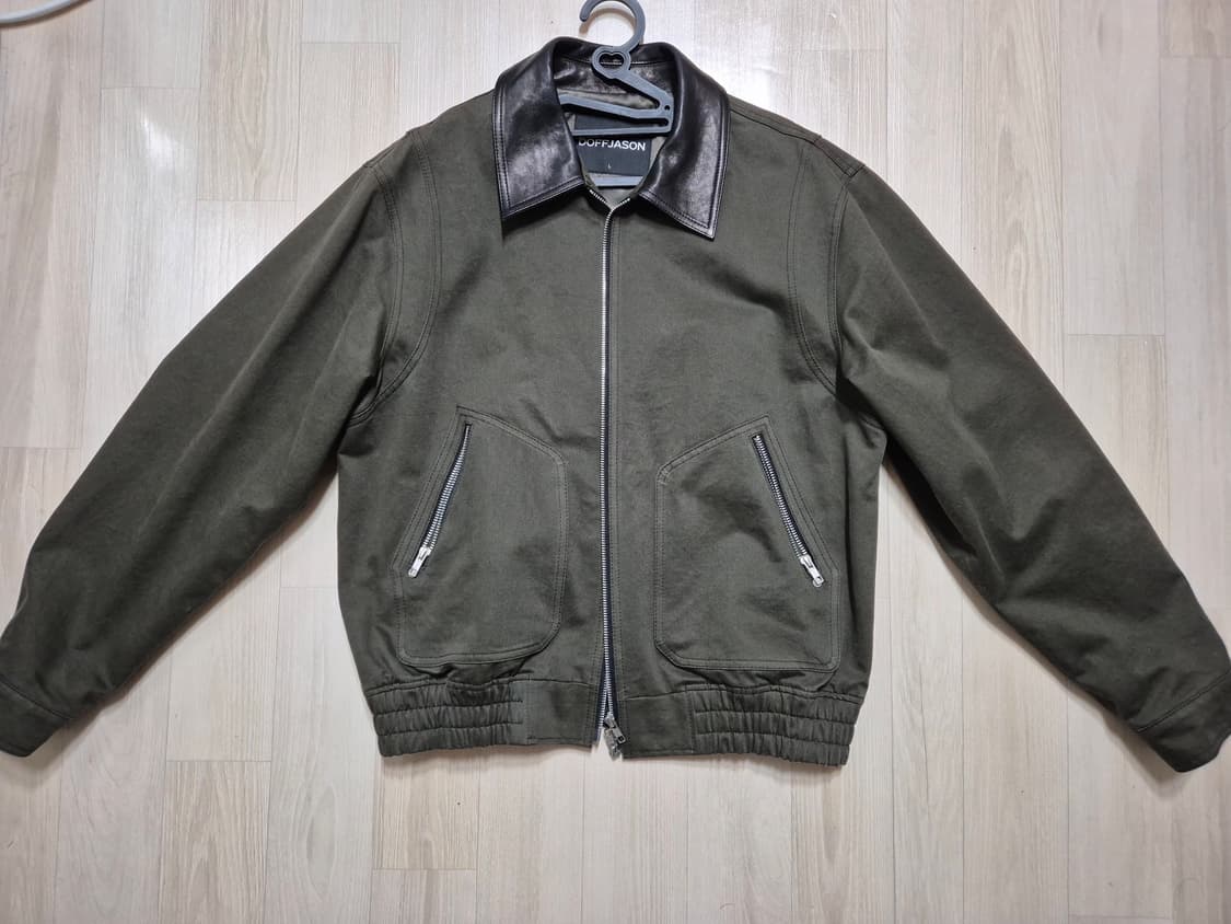 도프제이슨 루이 레더 카라 워크 자켓 KHAKI L사이즈 상품이미지3